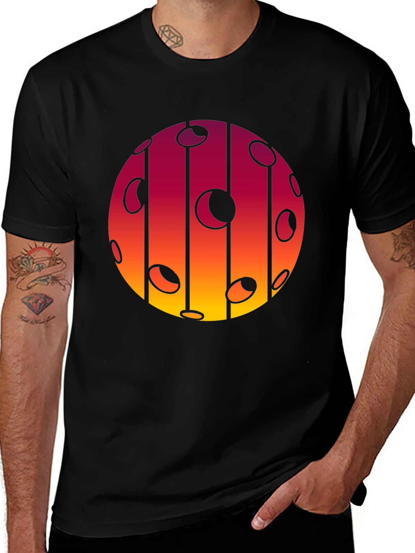 Variant 2 of Abstract Sunset T-Shirt