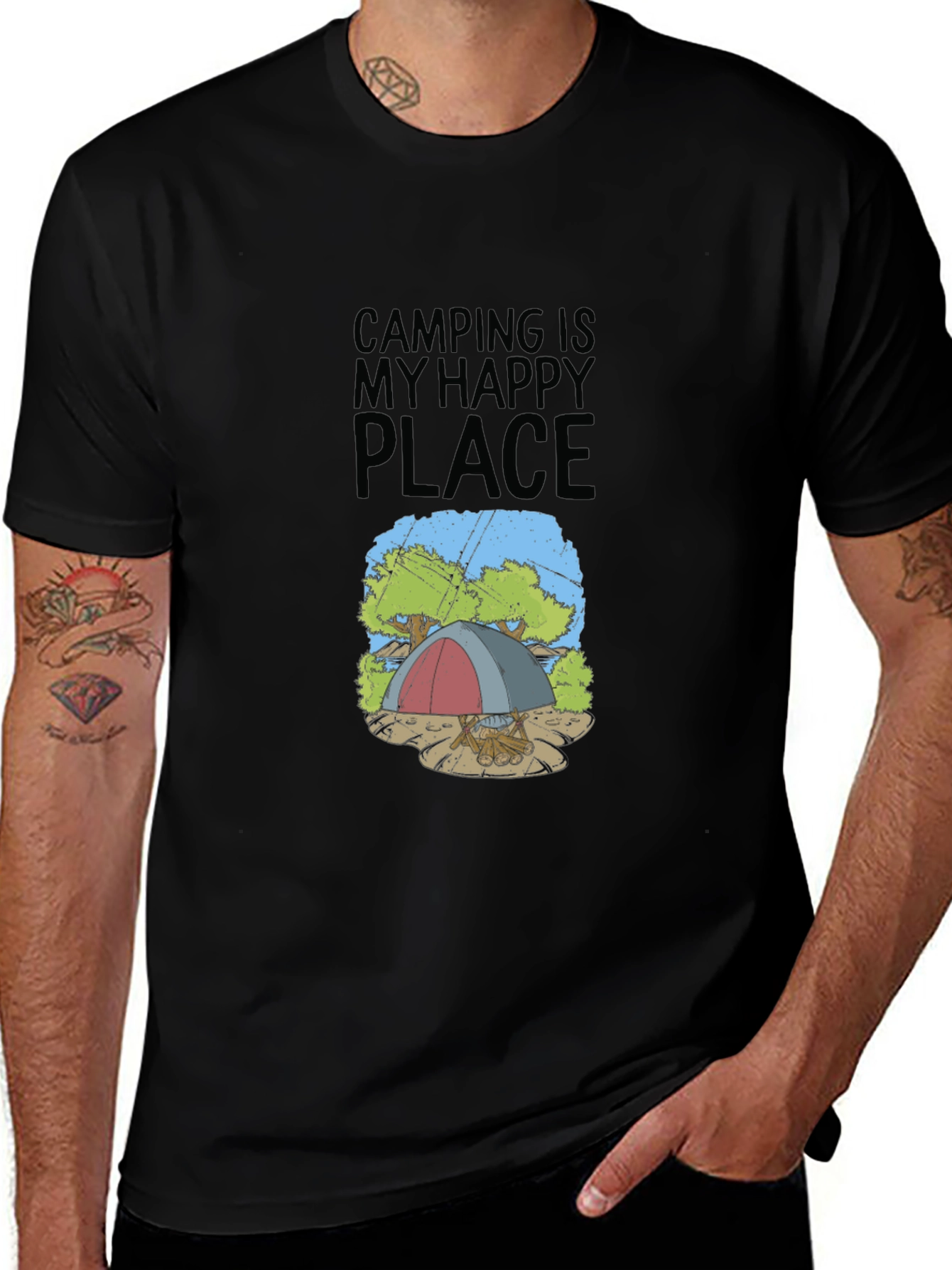 Variant 26 of Camping is My Happy Place T-Shirt