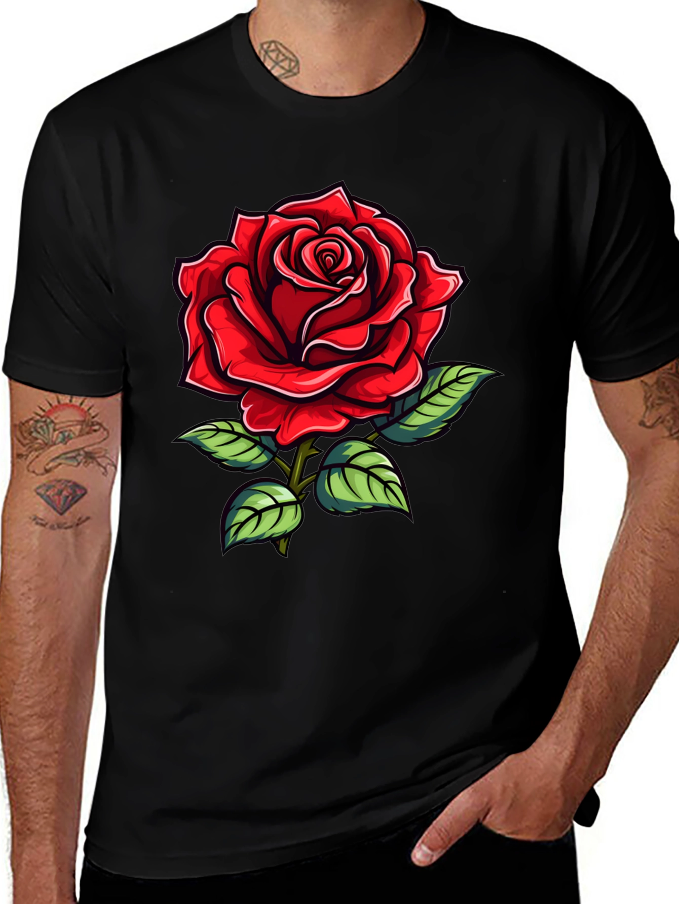 Variant 29 of Red Rose Graphic T-Shirt