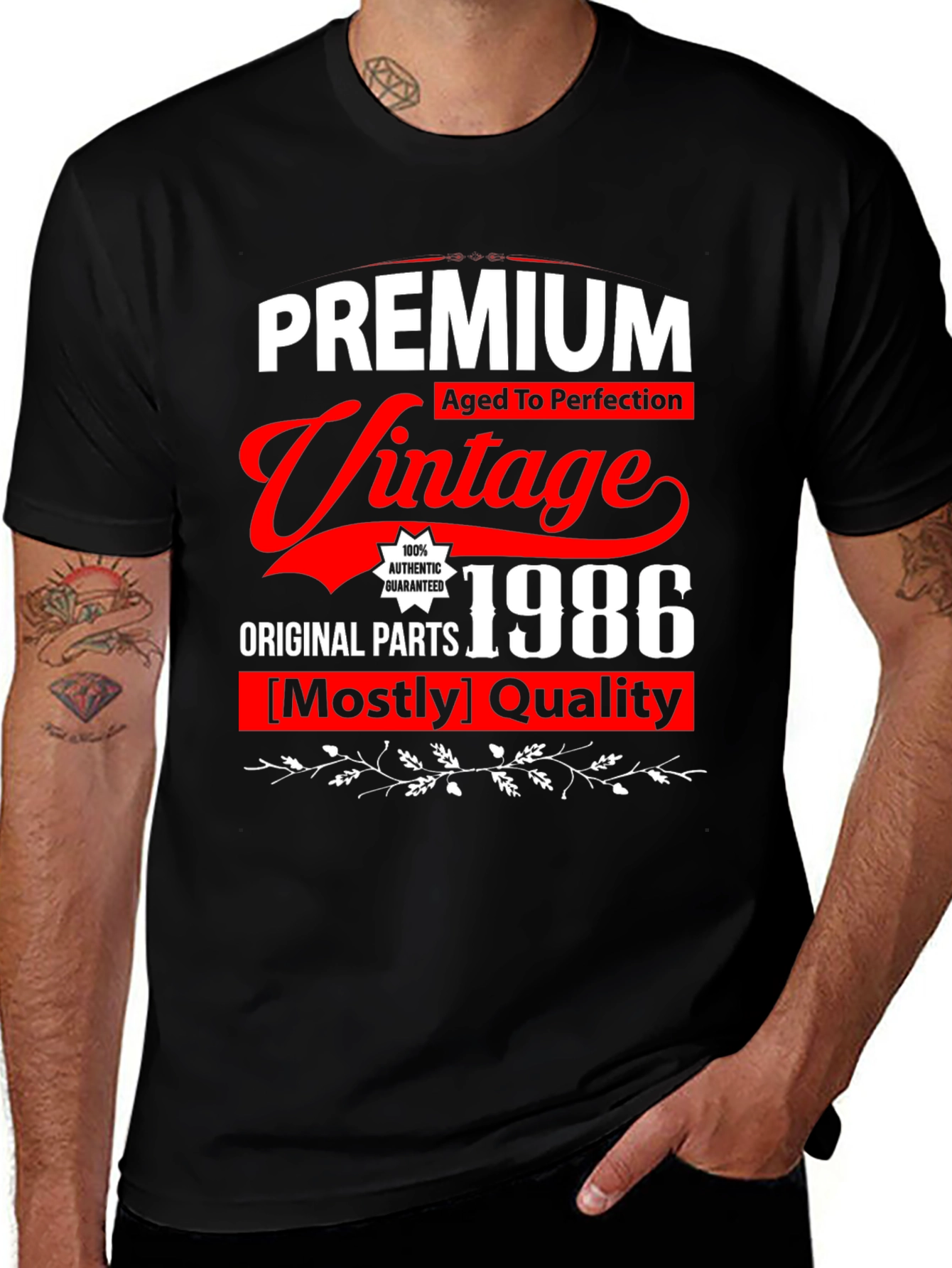 Variant 20 of Premium Vintage 1986 Aged to Perfection T-Shirt