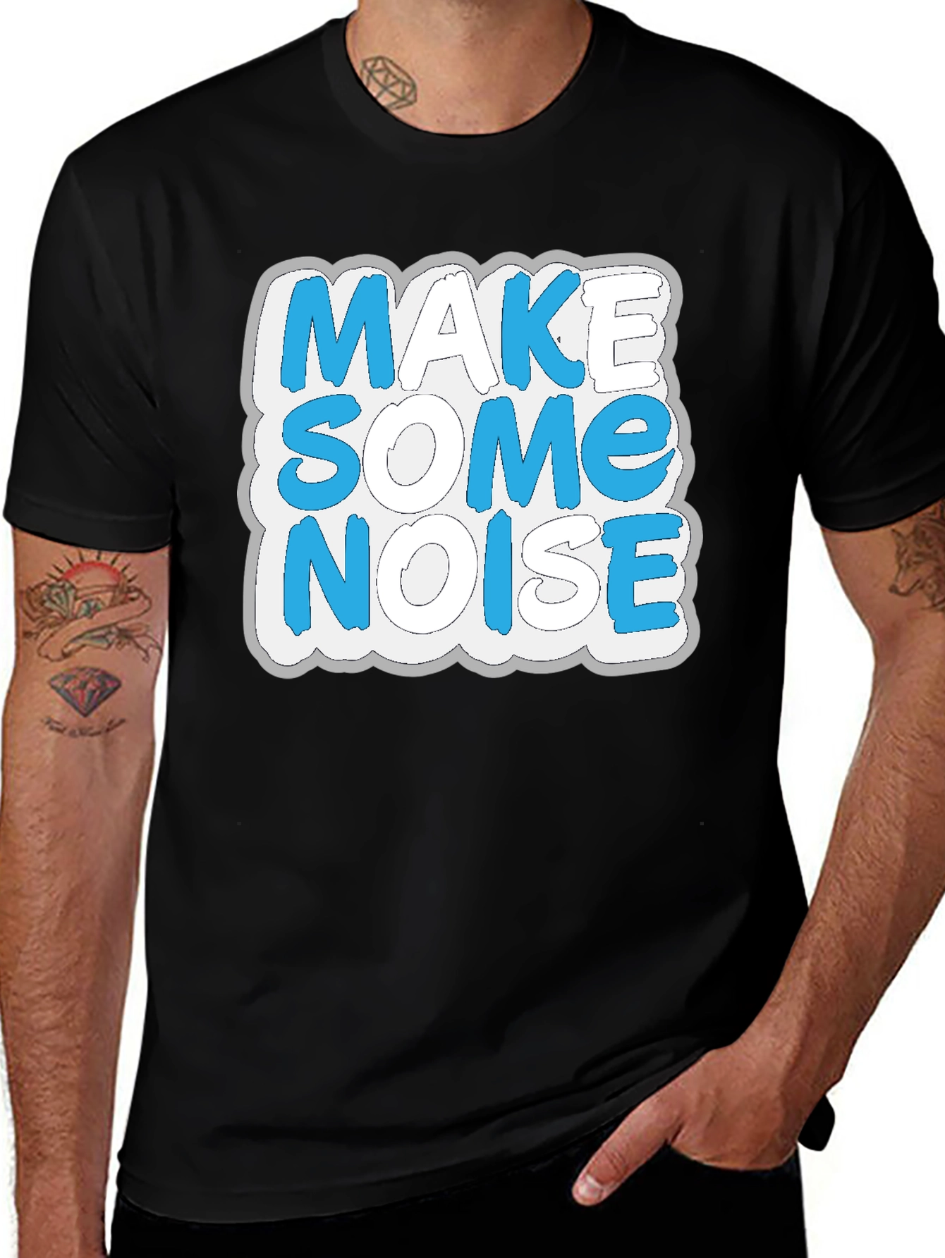 Variant 21 of Make Some Noise Black T-Shirt