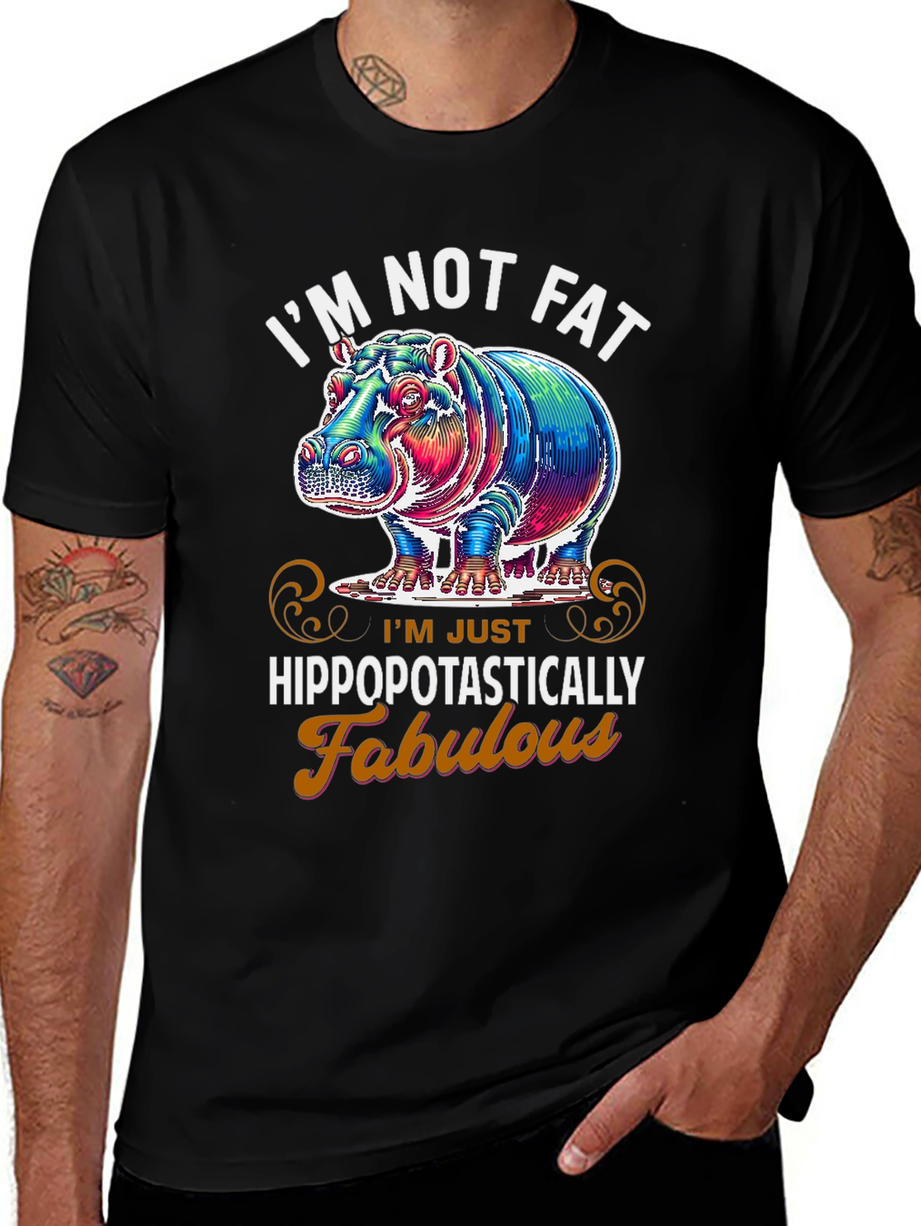 Variant 17 of Hippopotastically Fabulous T-Shirt