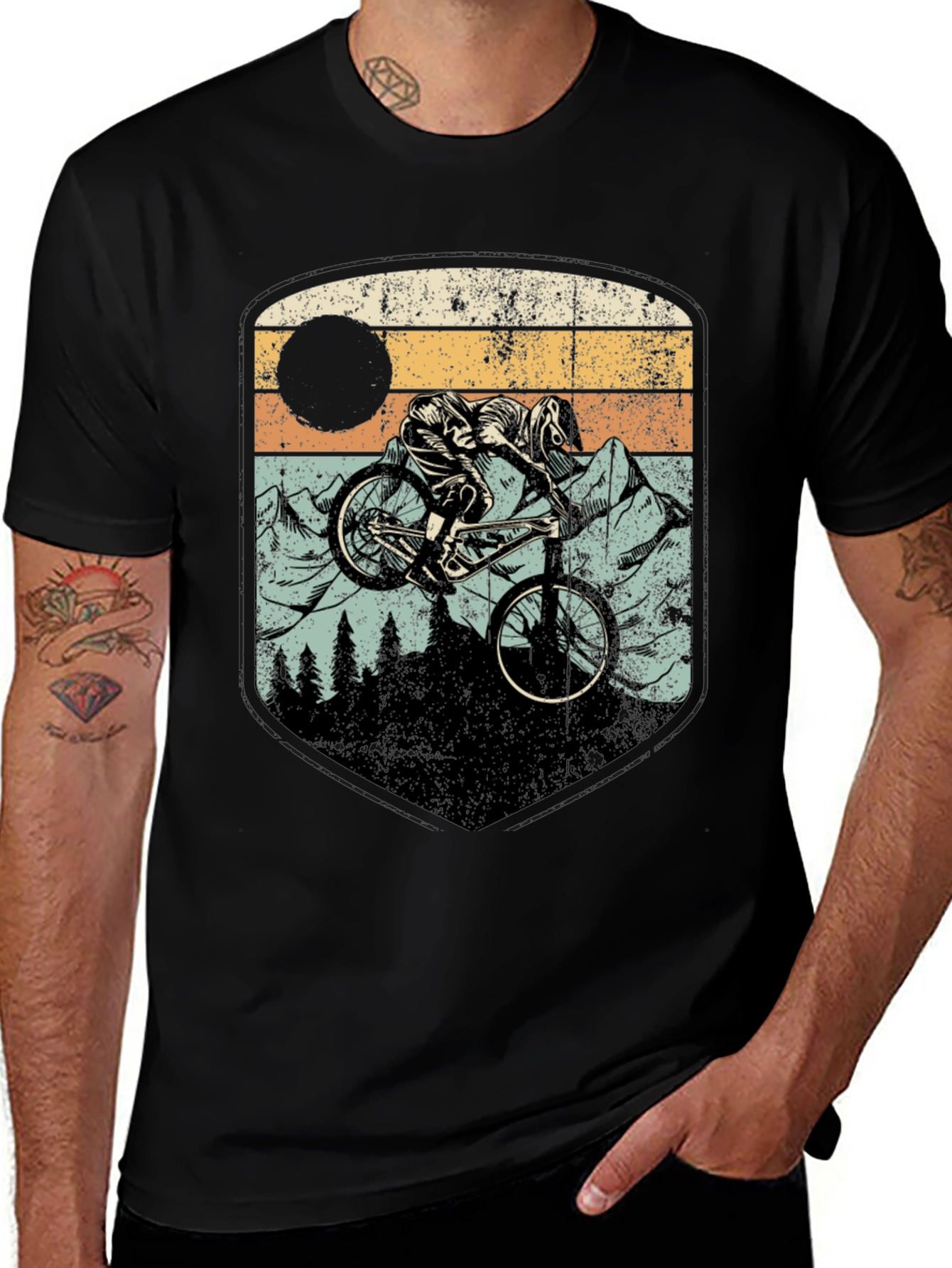Variant 26 of Vintage Mountain Bike T-Shirt - Adventure Ready!