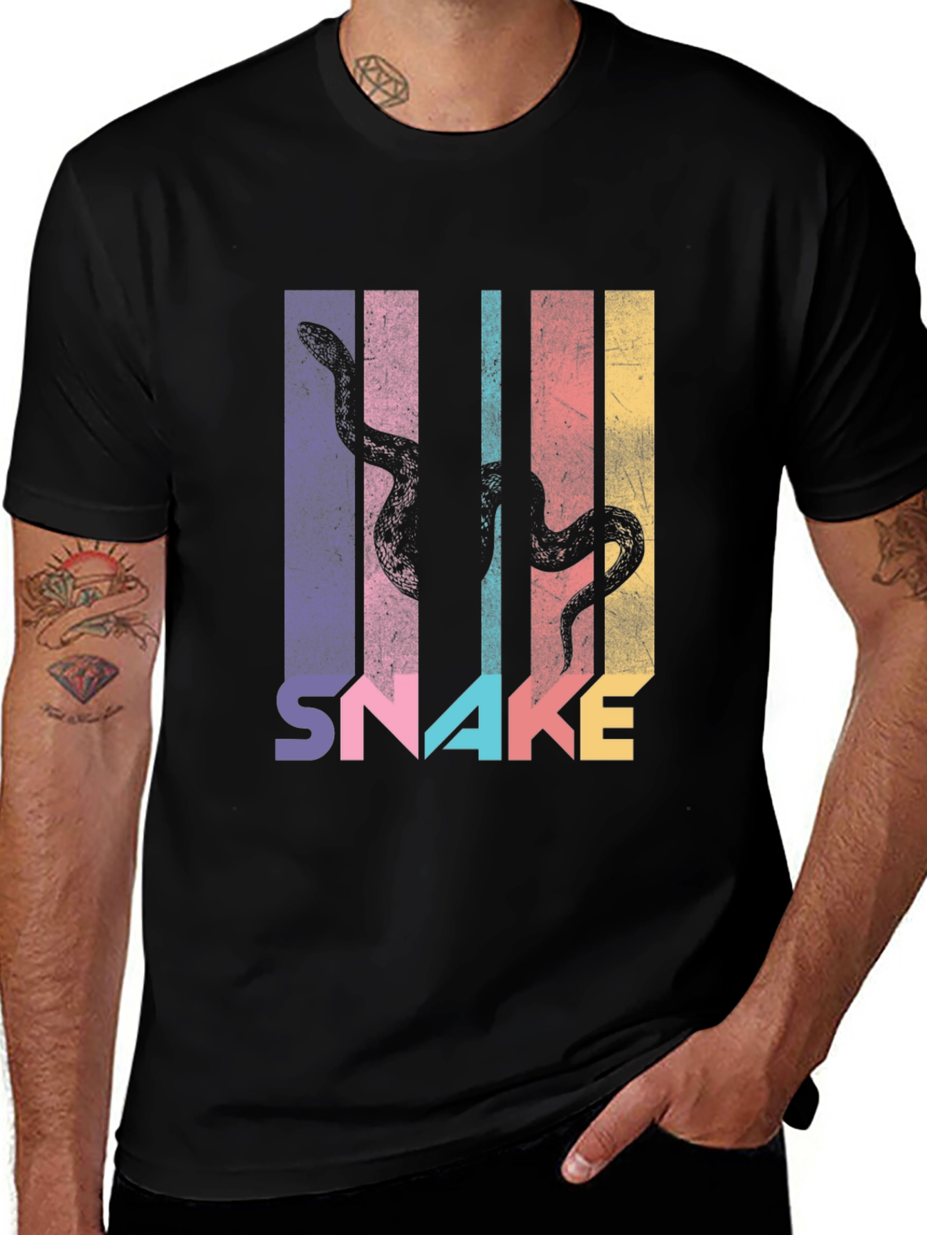 Variant 27 of Retro Snake T-Shirt - Stylish Graphic Tee