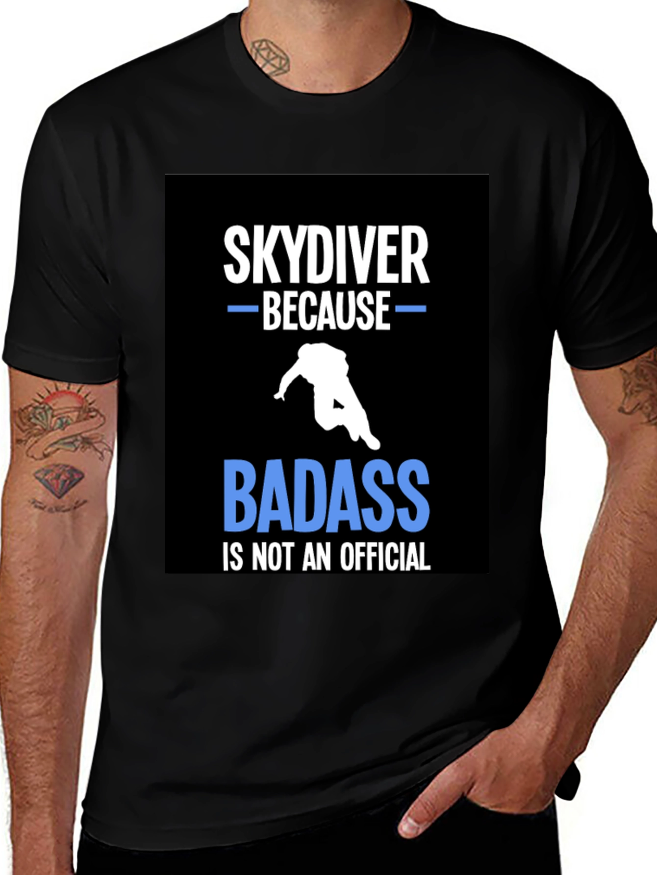 Variant 21 of Skydiving T-Shirt - Badass Official Tee