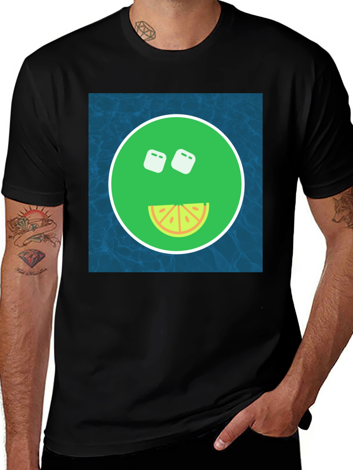 Variant 13 of Cool Lime Slice Graphic Tee - Summer Vibes