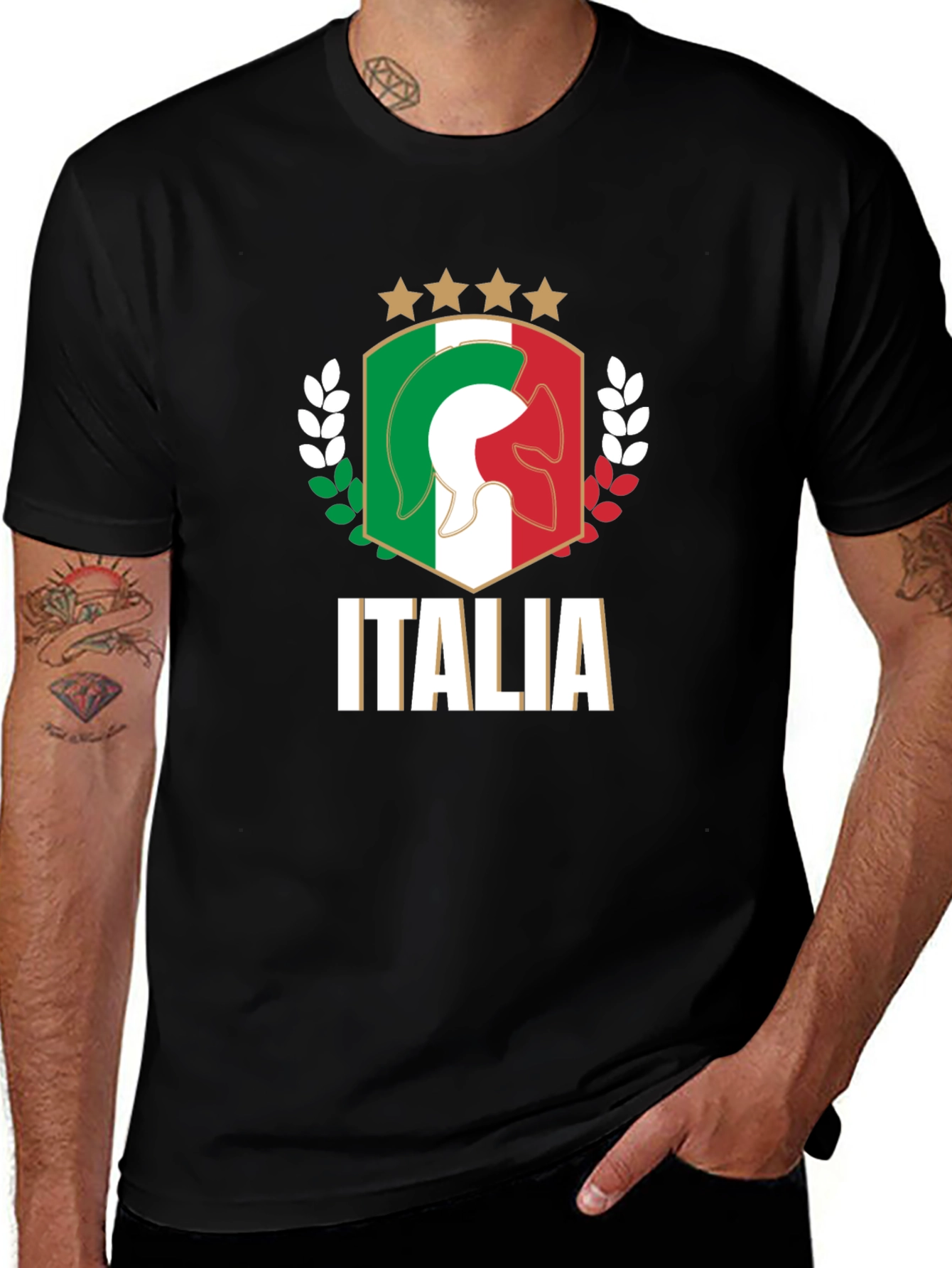 Variant 15 of Italia T-Shirt Black Italian Pride