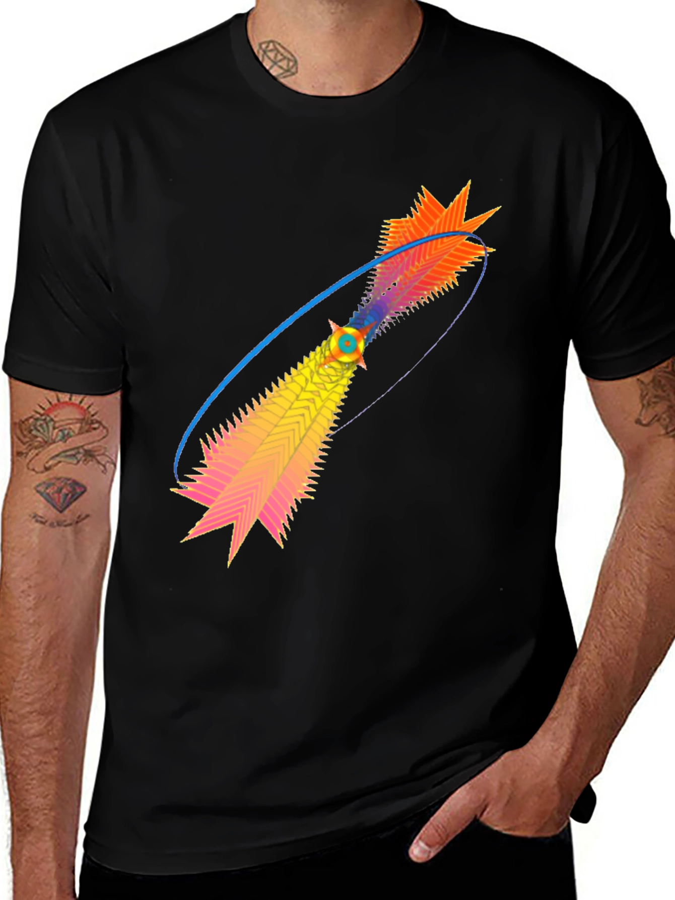 Variant 18 of Abstract Art Tee - Colorful Graphic Design Shirt