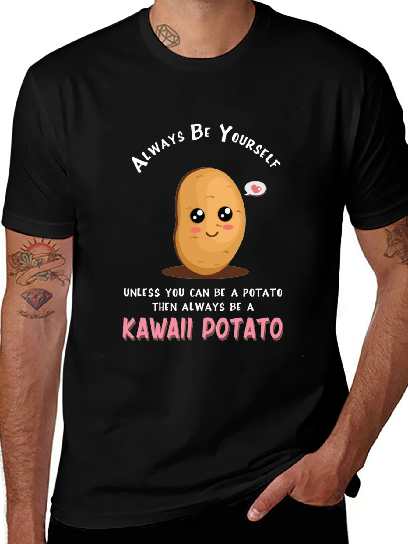 Variant 6 of Kawaii Potato Graphic Tee - Funny Novelty T-Shirt