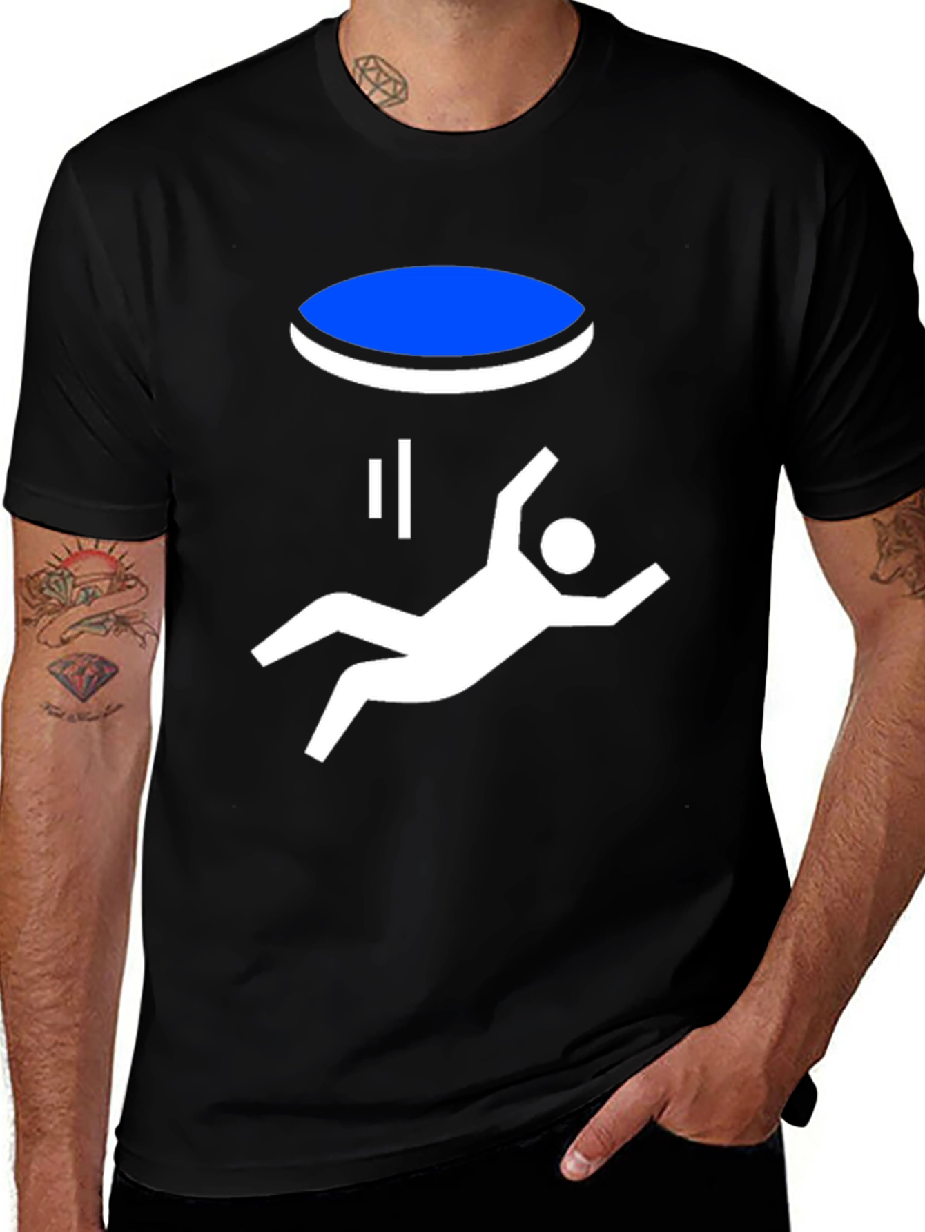 Variant 22 of Portal Fall Funny Graphic T-Shirt - Black