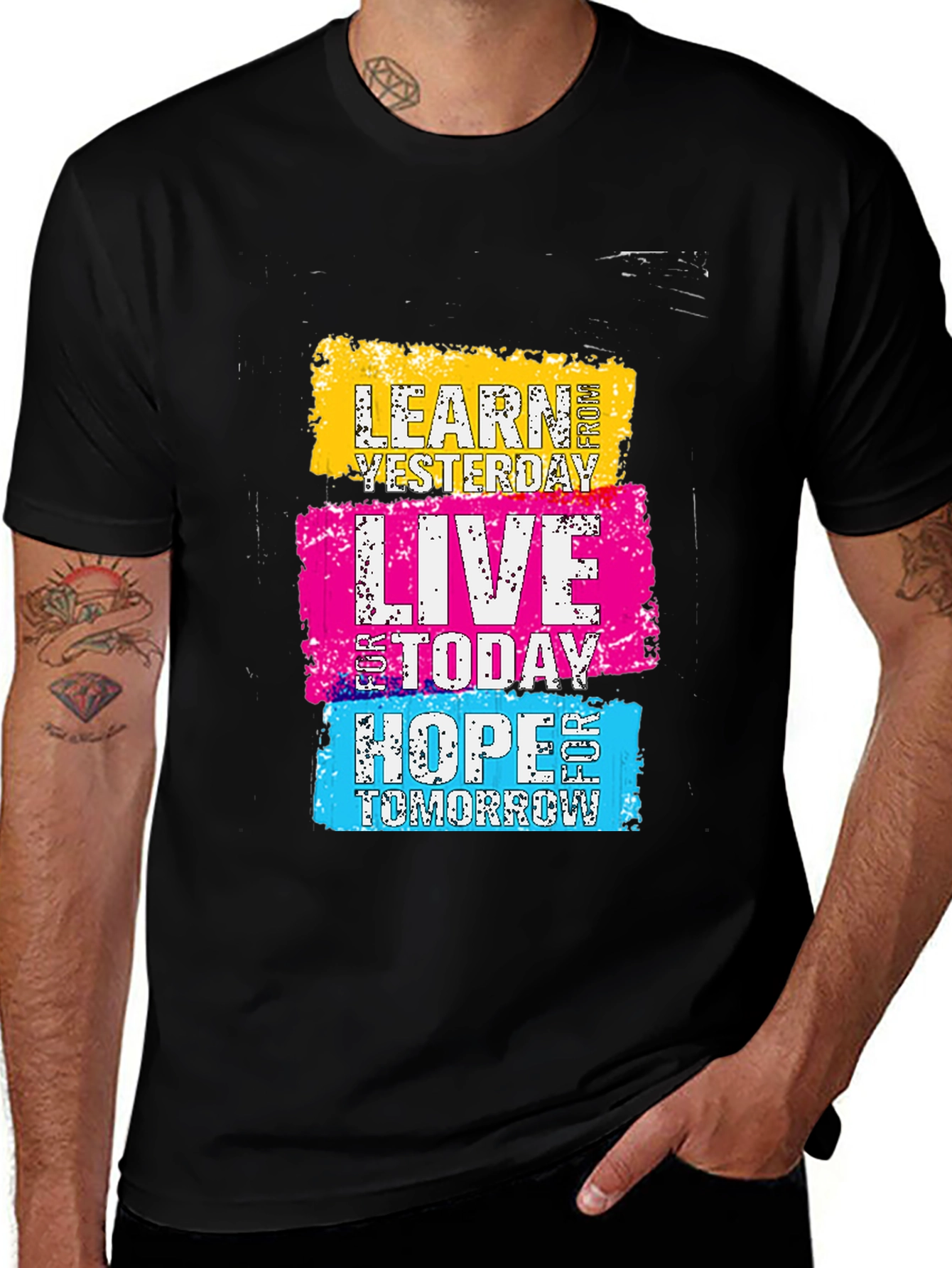 Variant 17 of Motivational Learn Live Hope Graphic Tee
