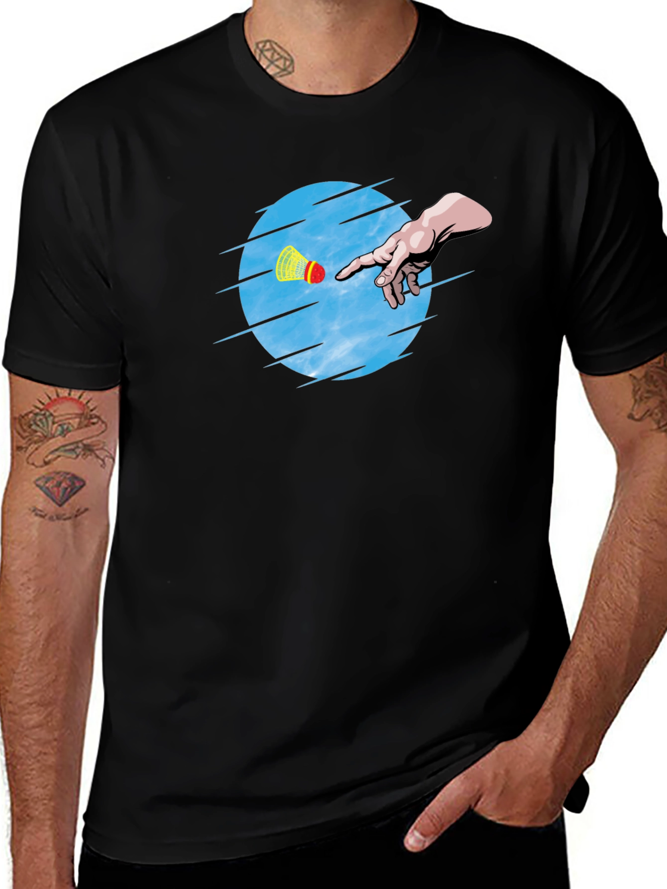 Creation of Badminton T-Shirt