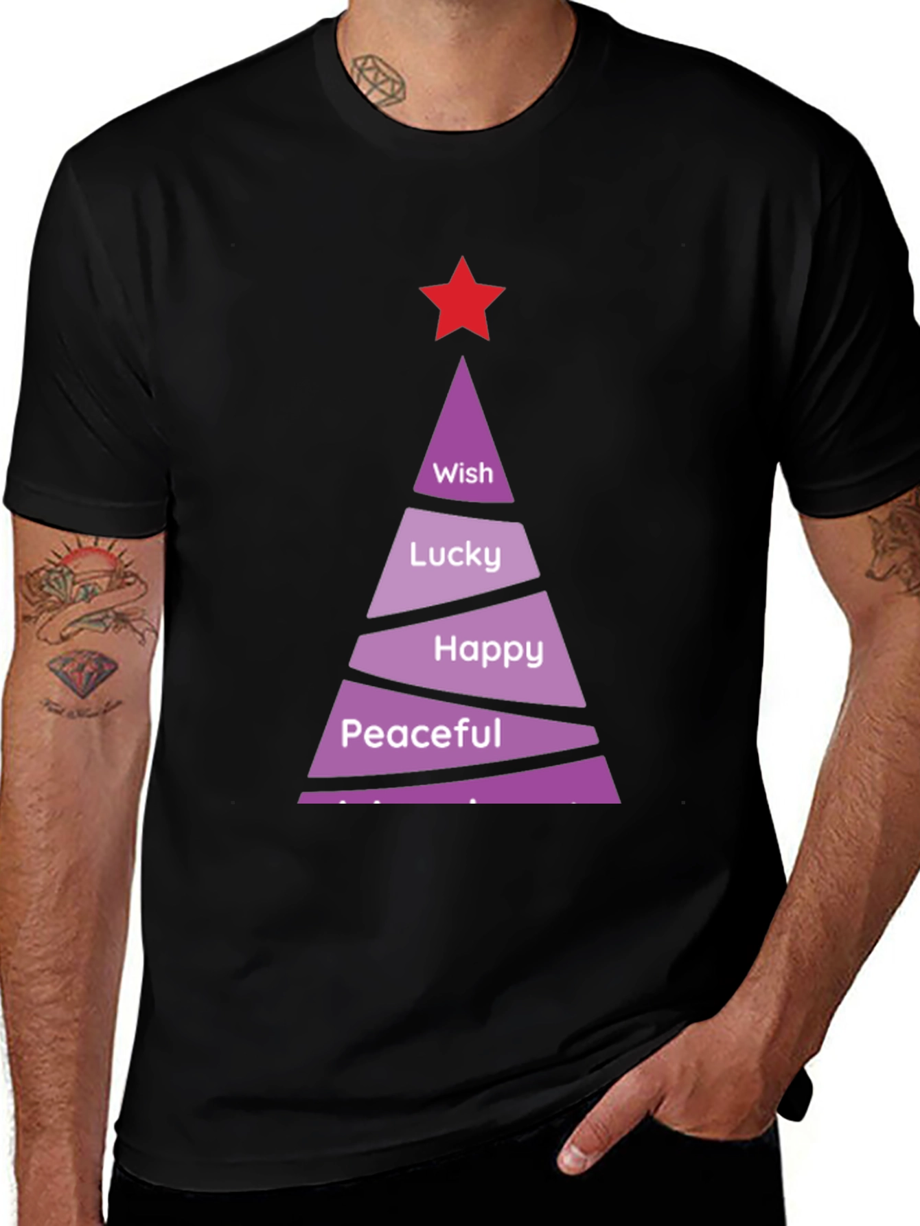 Variant 4 of Festive Wishes Graphic Tee