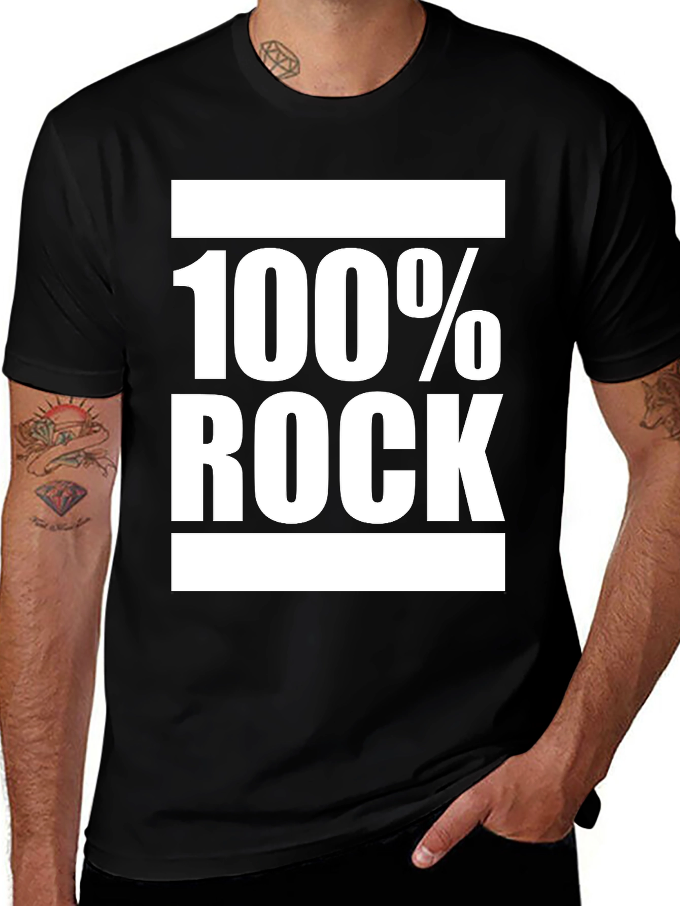Variant 10 of 100% Rock Graphic Tee