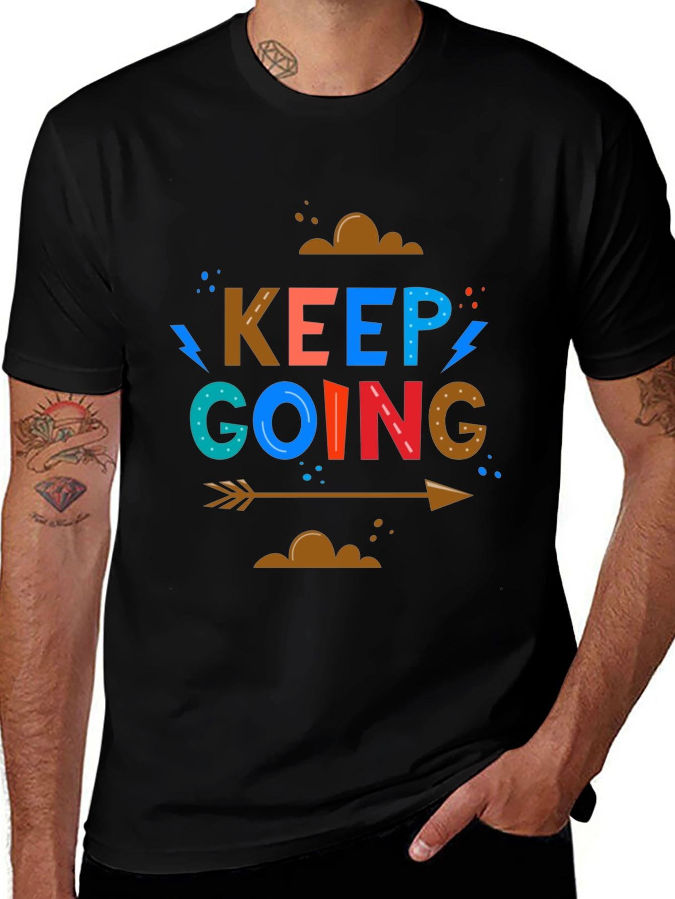 Variant 27 of Keep Going Graphic Tee - Motivational T-Shirt