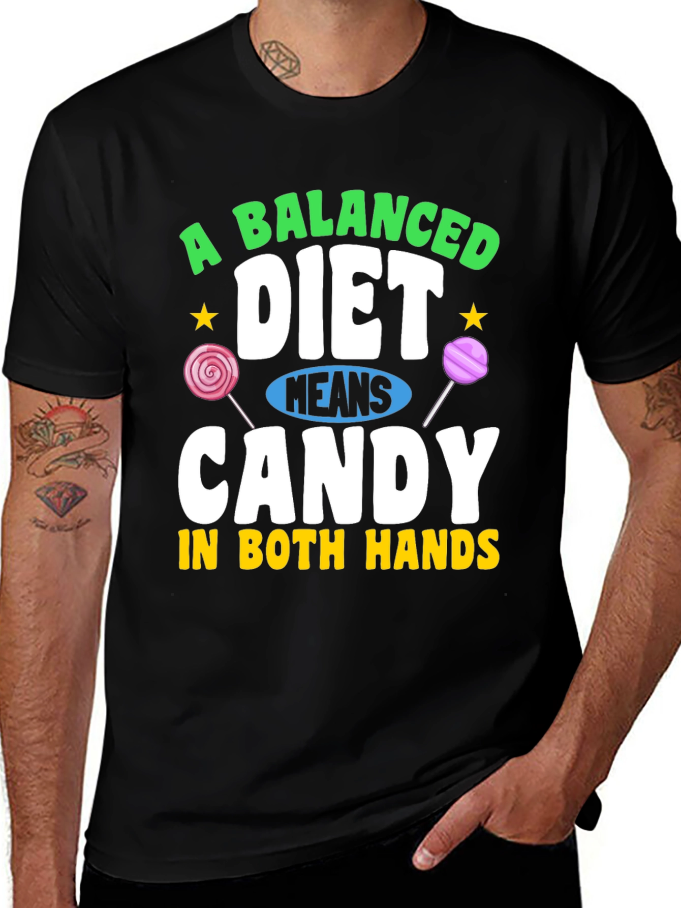 Variant 12 of Funny Candy Diet T-Shirt