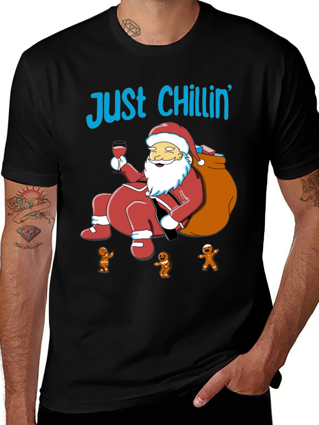 Just Chillin' Santa T-Shirt
