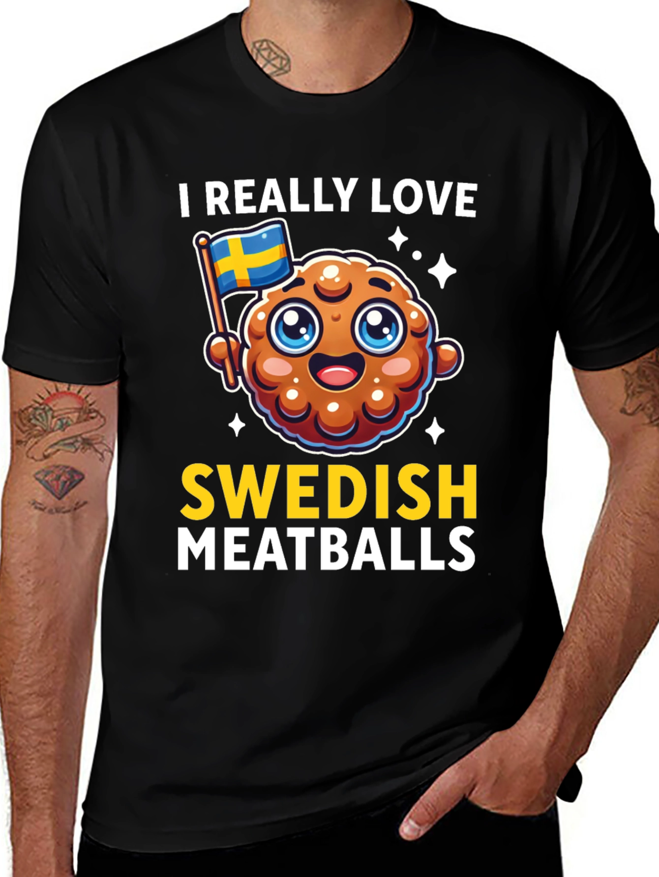 I Love Swedish Meatballs Graphic T-Shirt