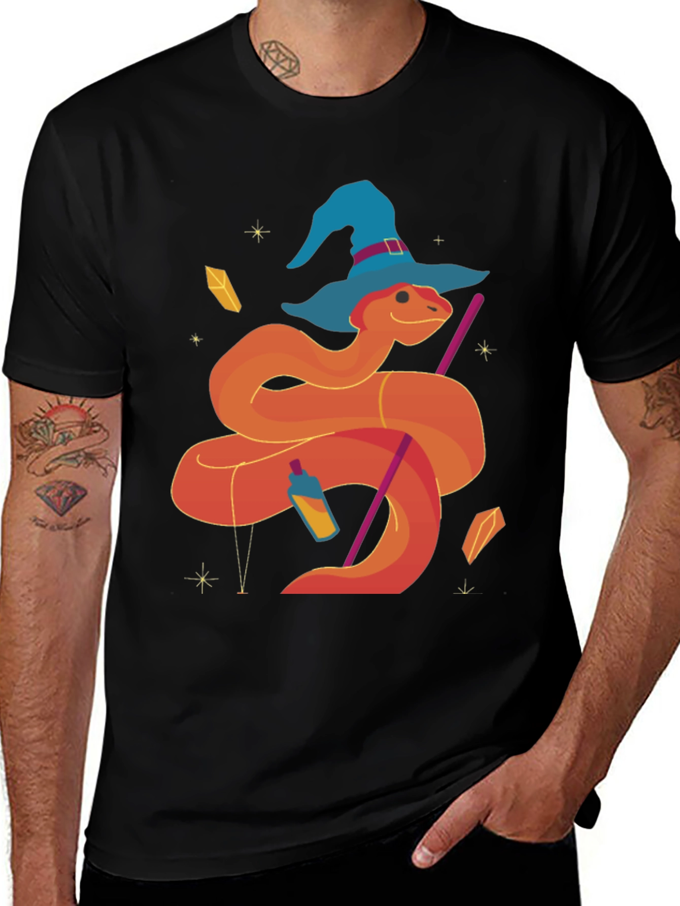 Wizard Snake T-Shirt, Graphic Tee
