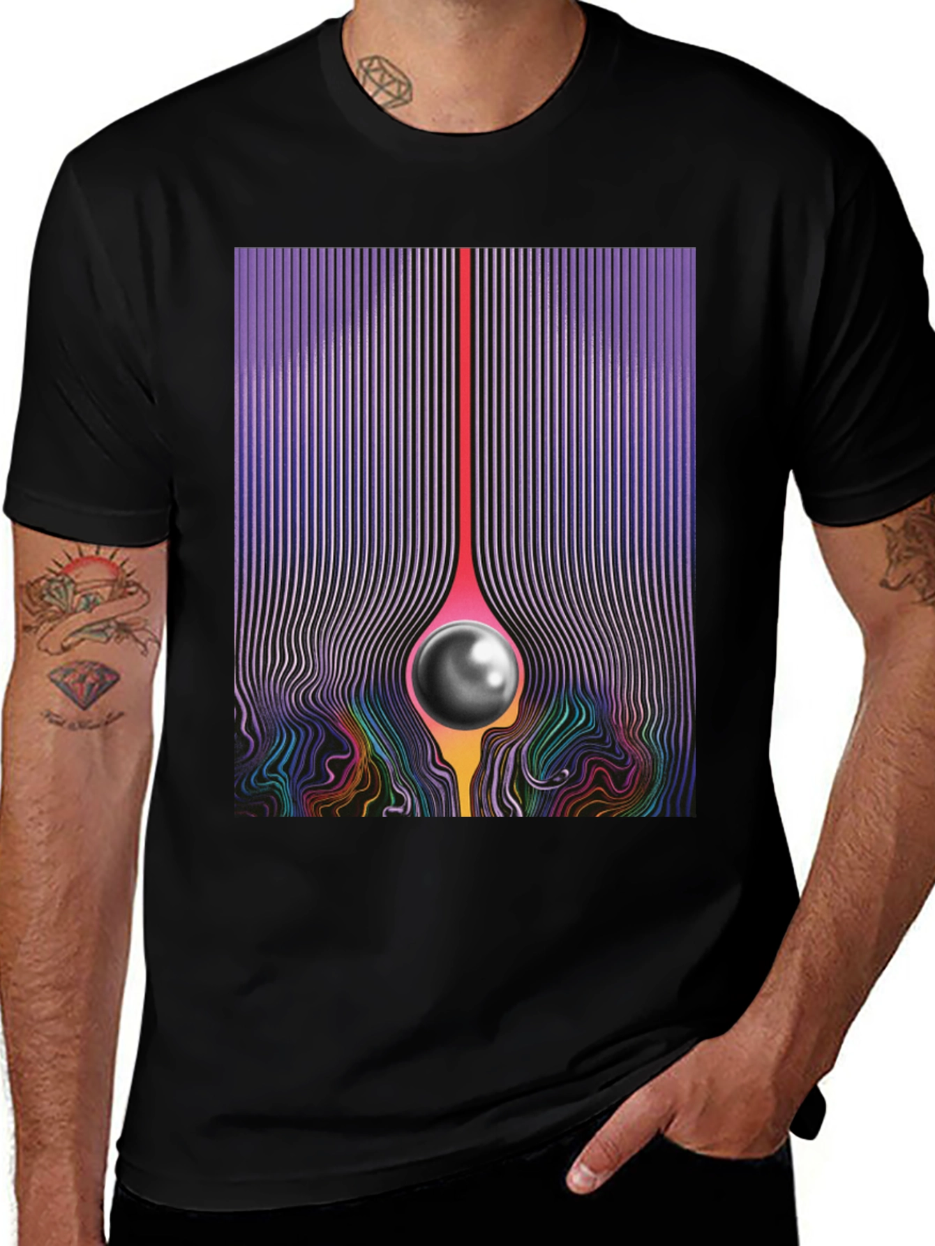 Tame Impala Currents Album Cover Black T-Shirt