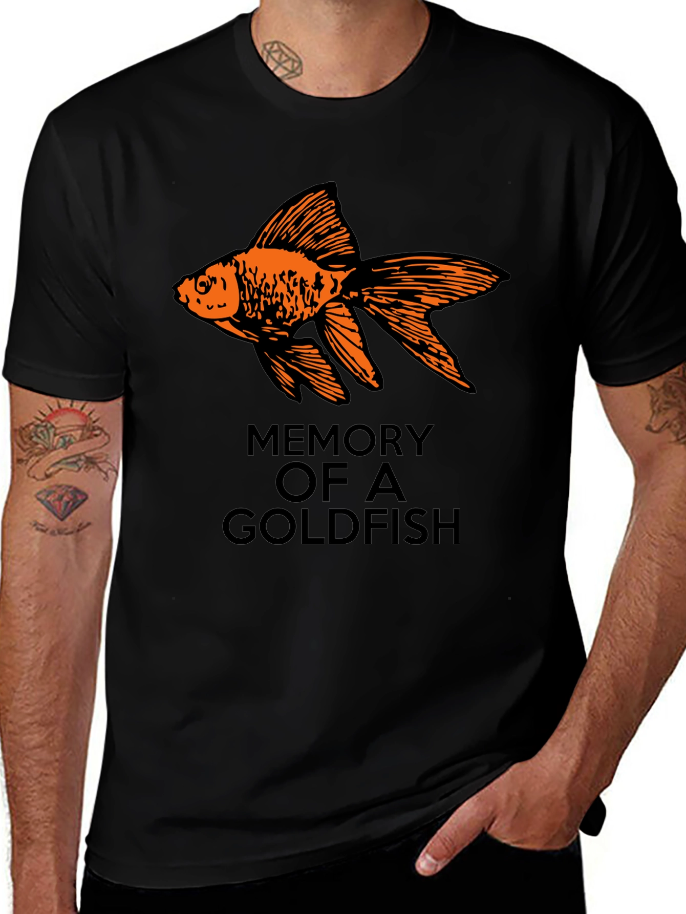 Variant 19 of Goldfish Memory Graphic Tee - Novelty T-Shirt