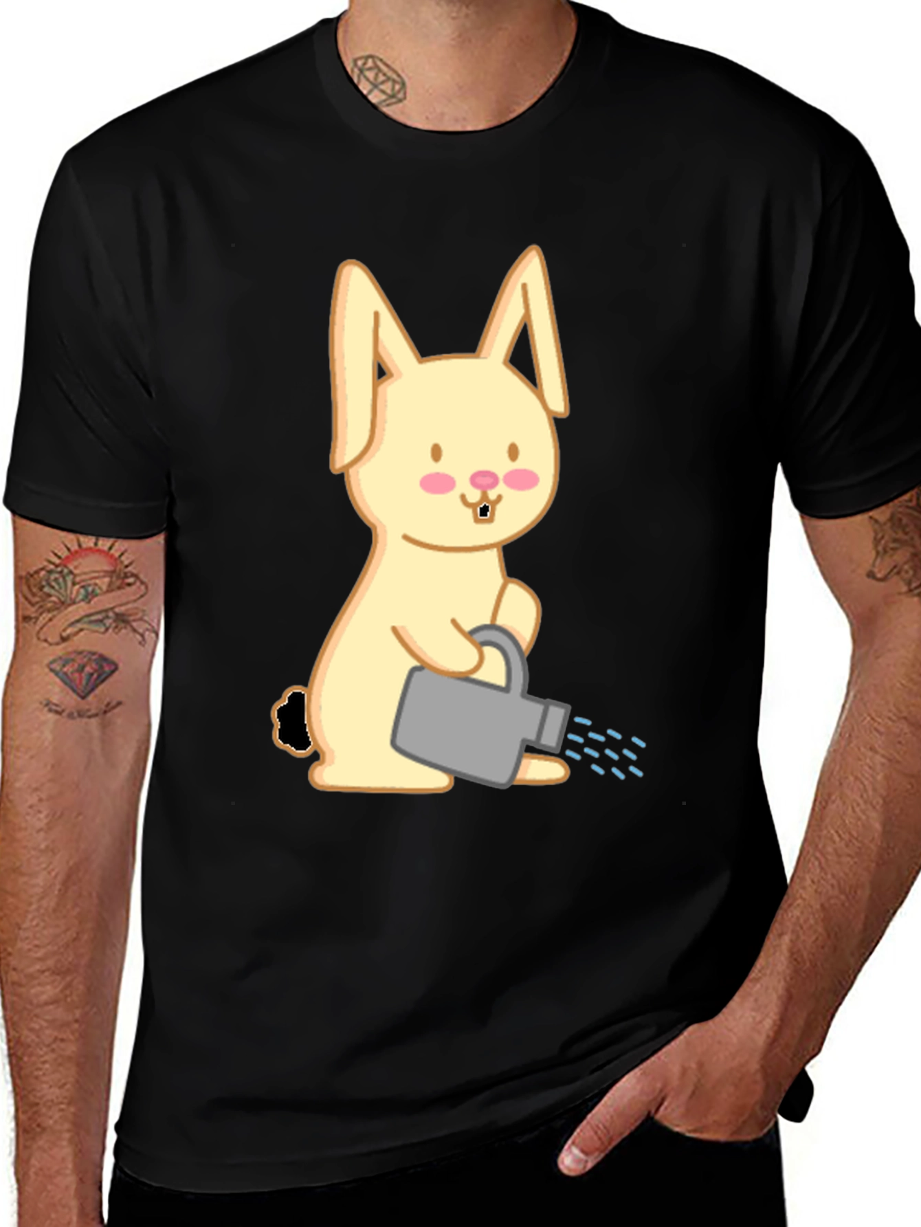 Variant 13 of Cute Bunny Watering Shirt