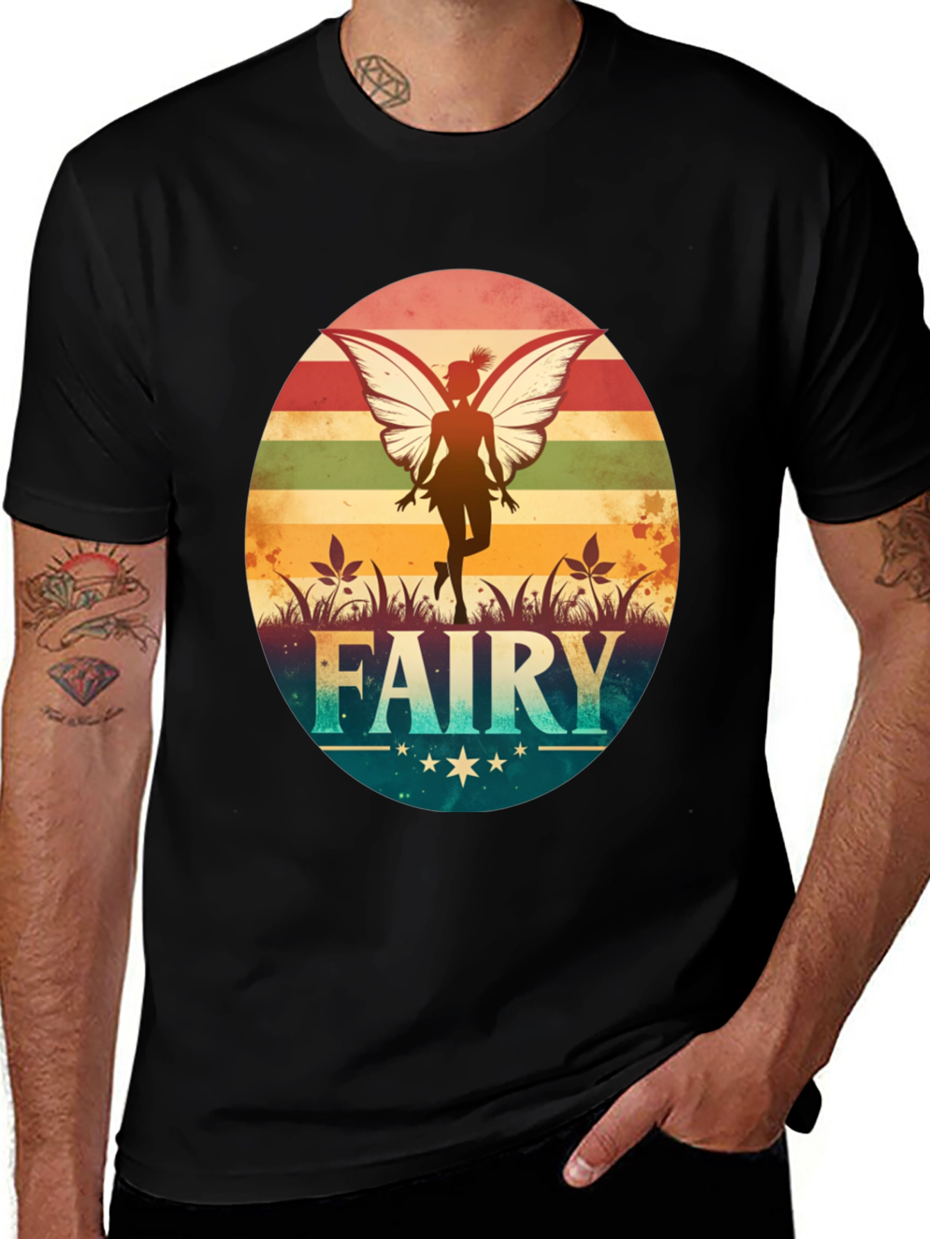Variant 16 of Retro Fairy Graphic T-Shirt - Vintage Style Tee