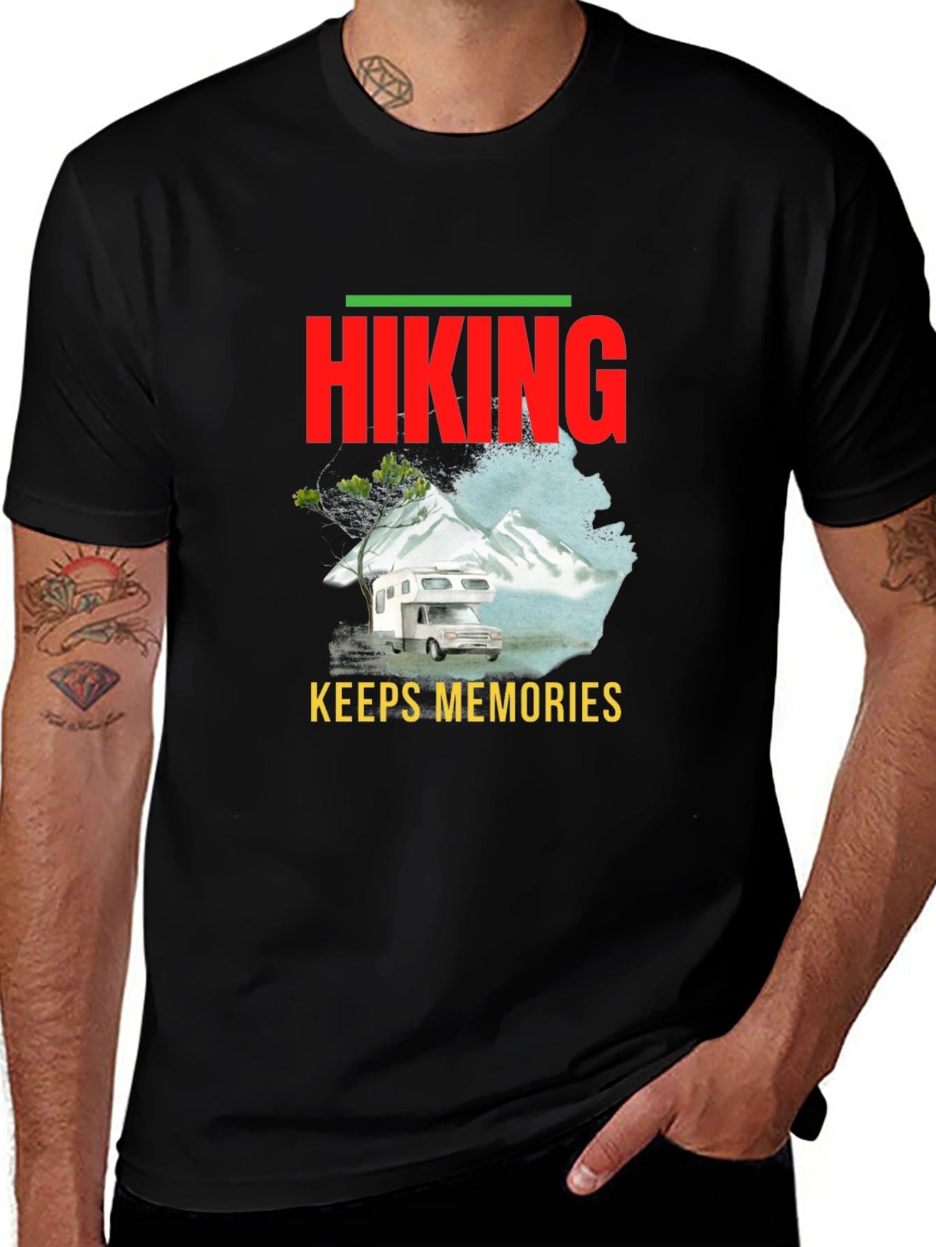 Variant 23 of Hiking Keeps Memories Graphic T-Shirt