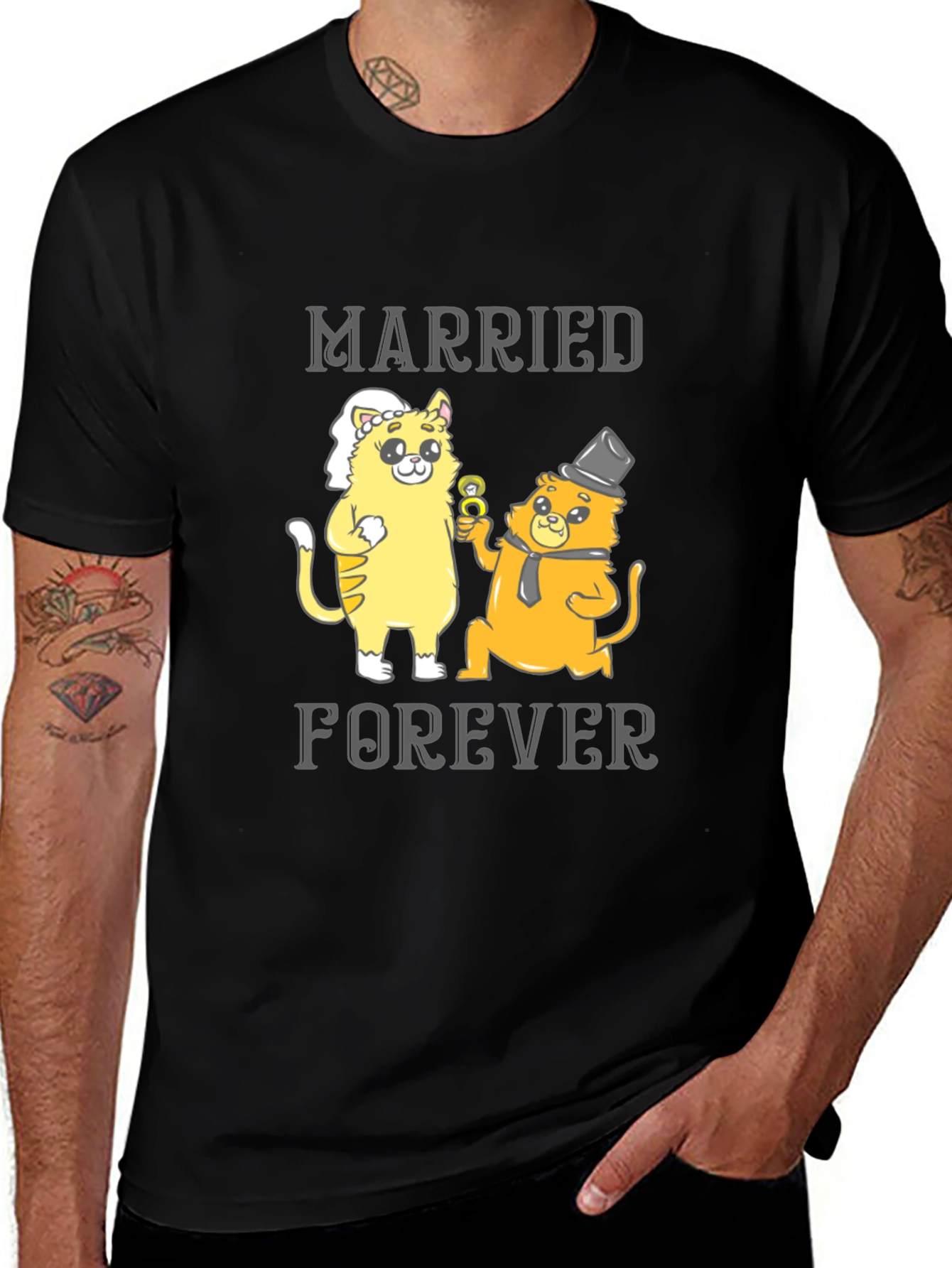 Variant 25 of Married Forever Cats T-Shirt
