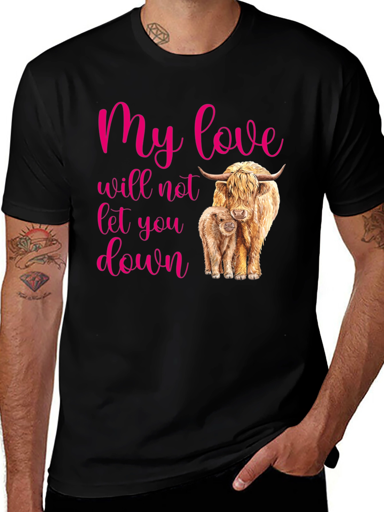 Variant 26 of My Love Will Not Let You Down Black T-Shirt