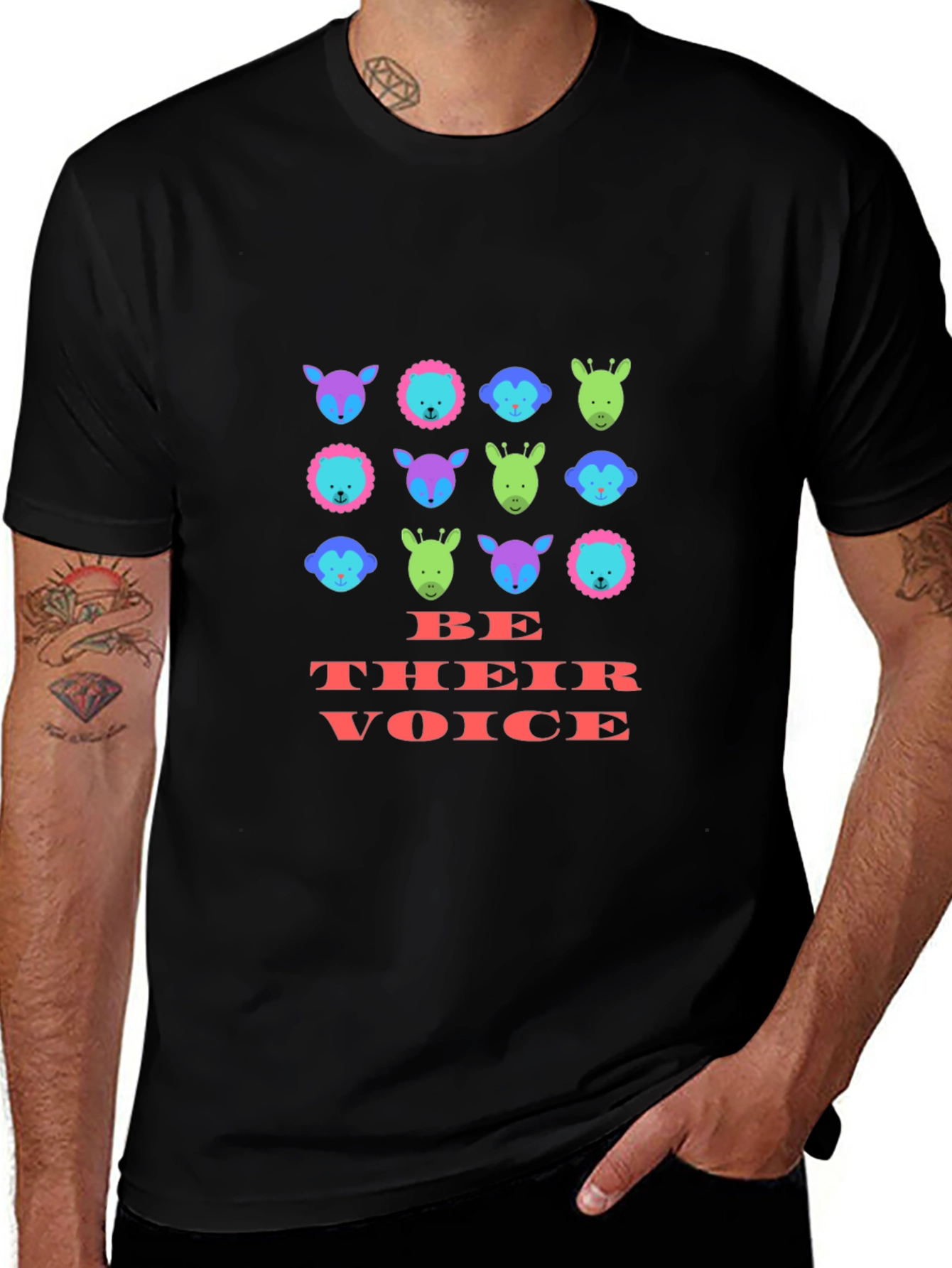 Variant 8 of Be Their Voice T-Shirt: Animal Lover Tee