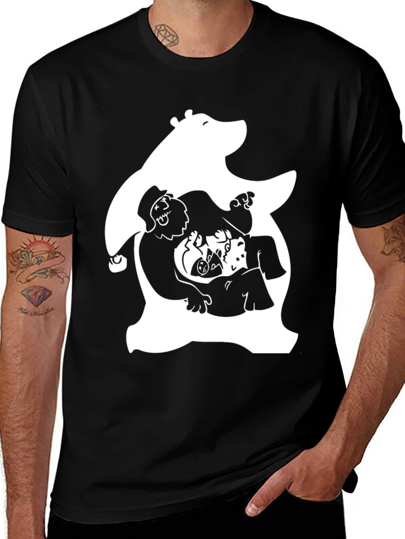 Variant 19 of Novel Graphic Tee - The Bear Inside T-Shirt