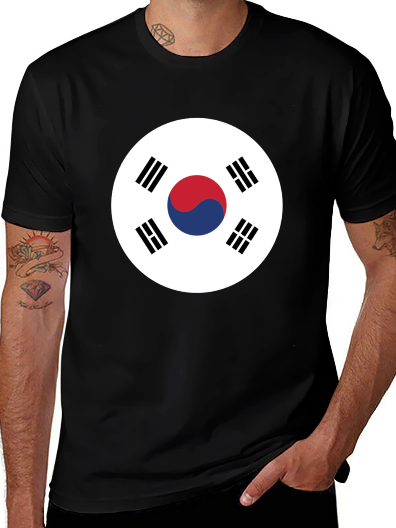 South Korea Flag Graphic T-Shirt