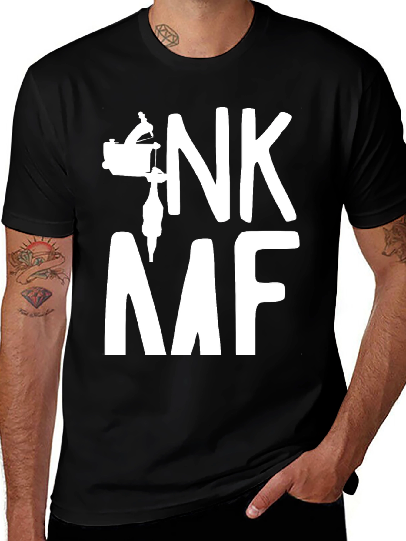 INK MF T-Shirt - Tattoo Lover Tee - Graphic Black Shirt