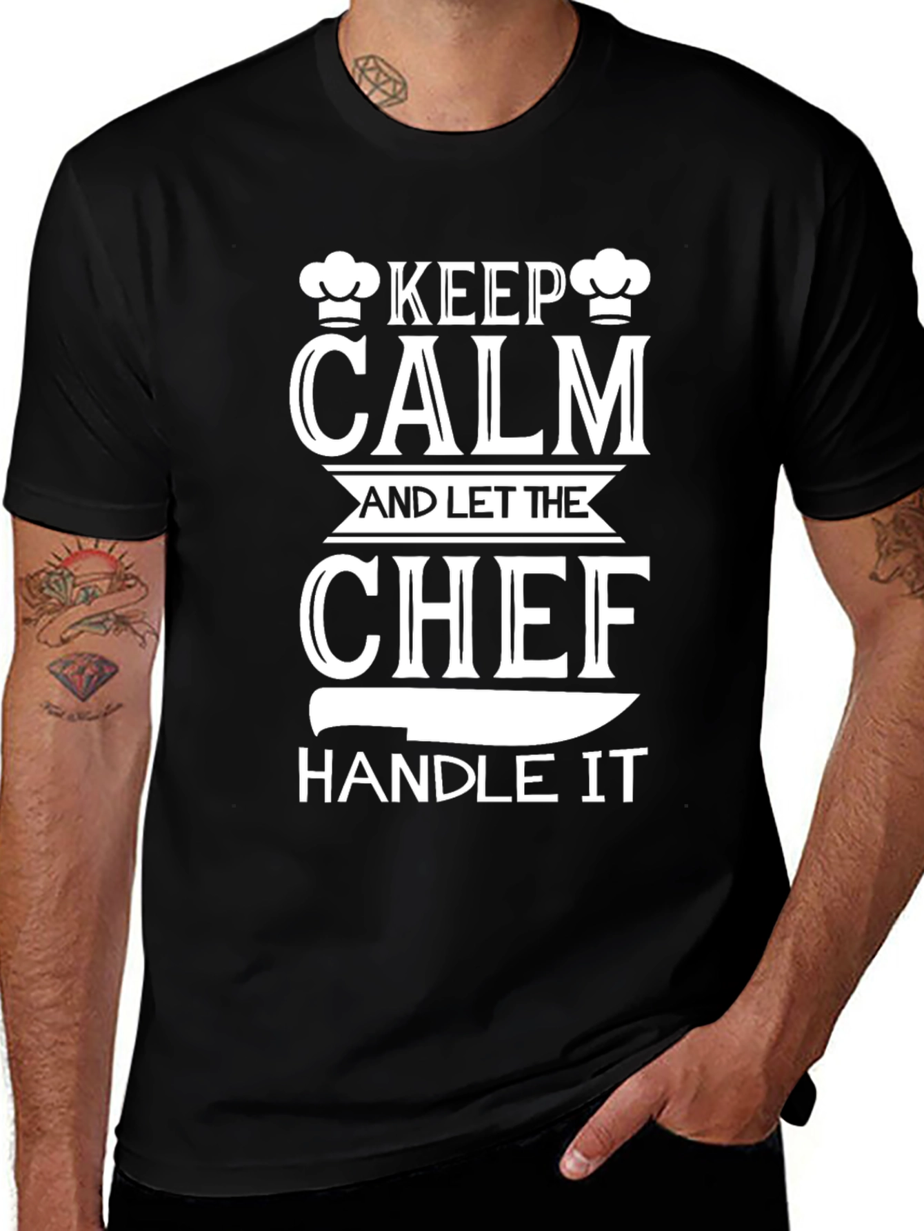 Variant 30 of Keep Calm Chef T-Shirt - Funny Cook Shirt