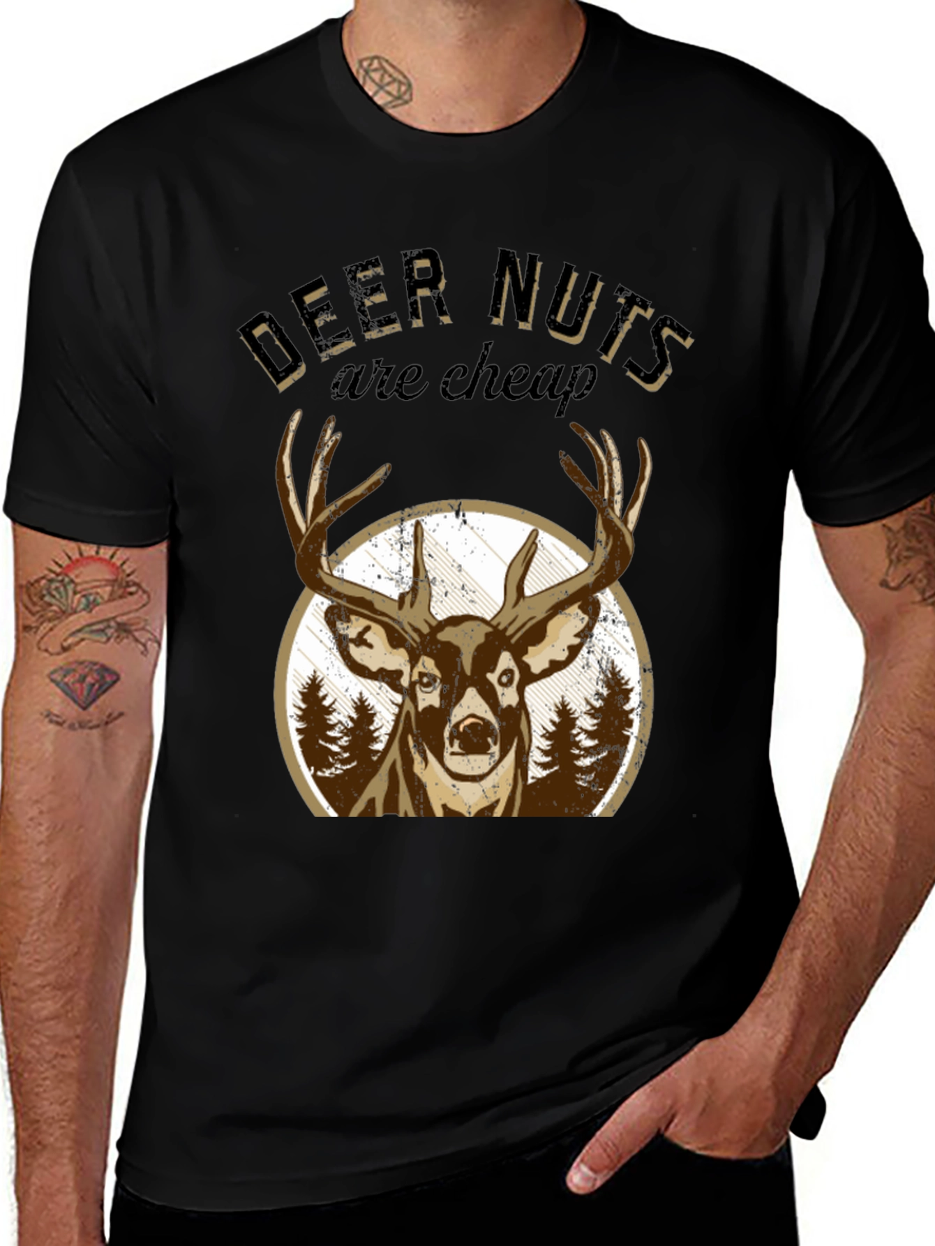 Variant 13 of Deer Nuts Are Cheap Graphic T-Shirt