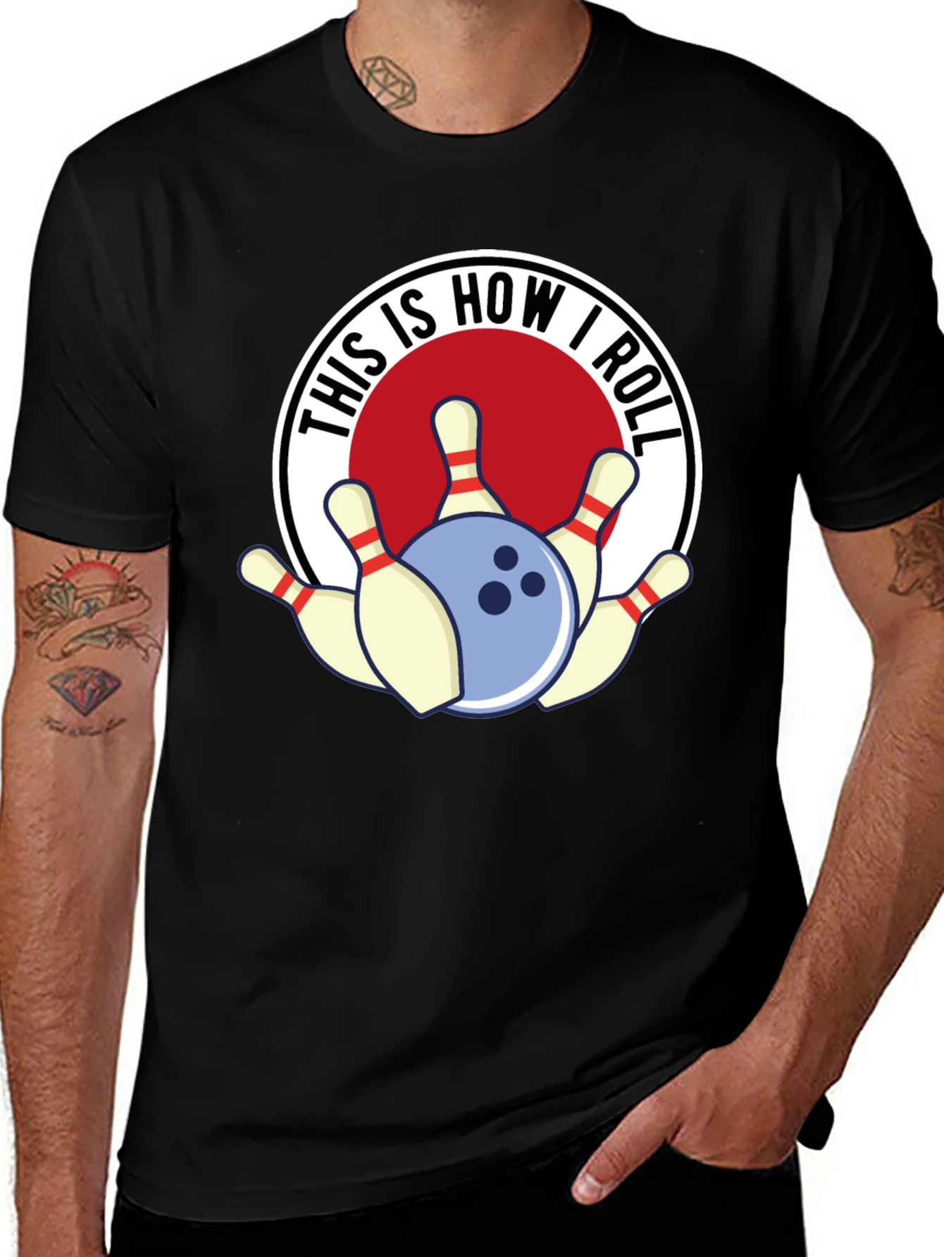 Variant 15 of This Is How I Roll Bowling T-Shirt