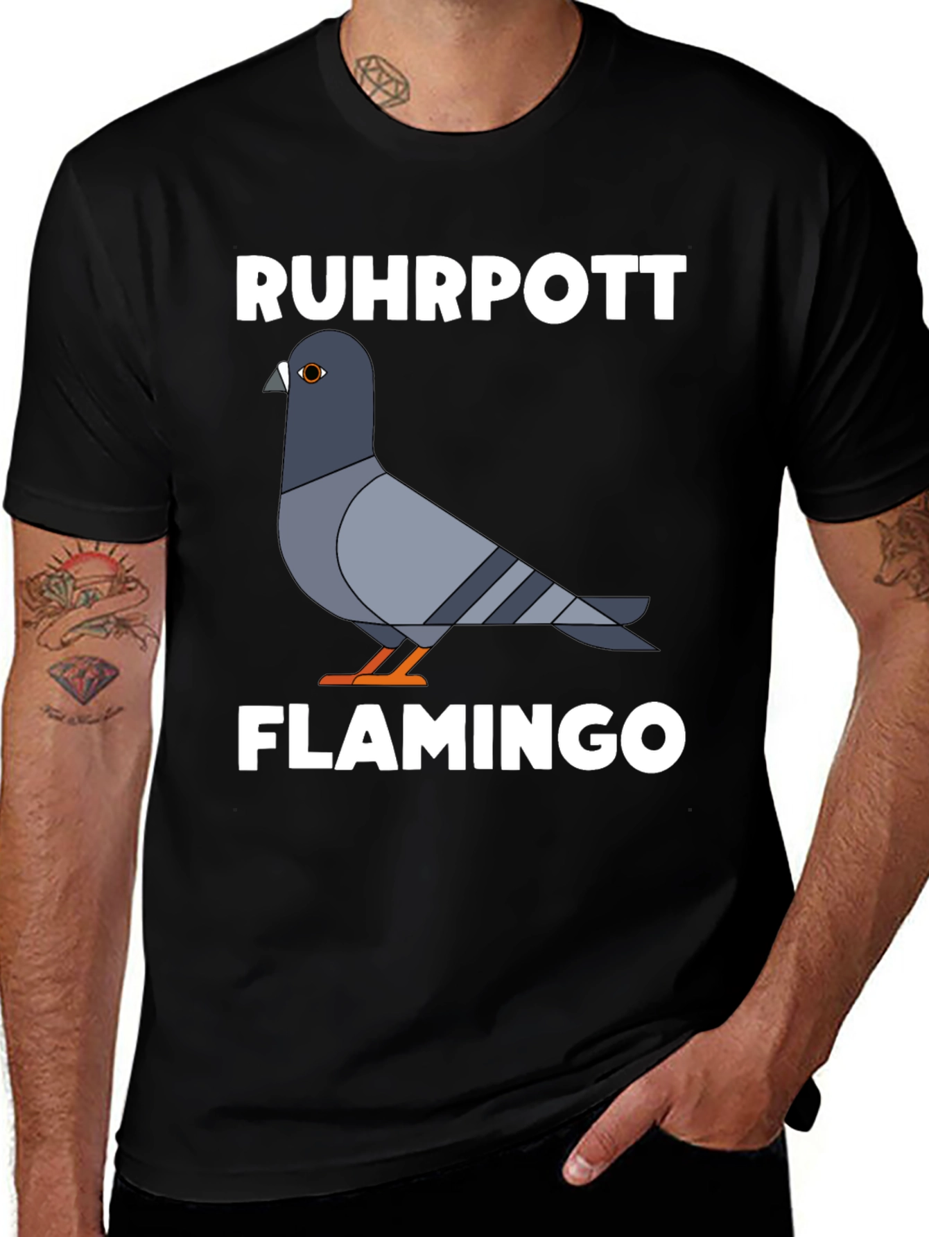Variant 9 of Ruhrpott Flamingo Graphic Tee