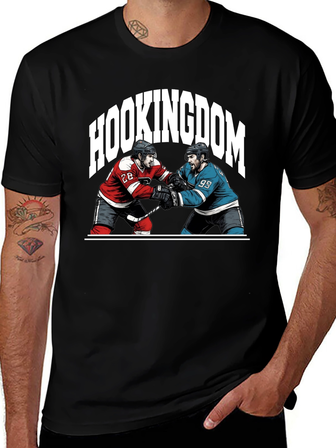 Variant 15 of Hookingdom Hockey Graphic Tee