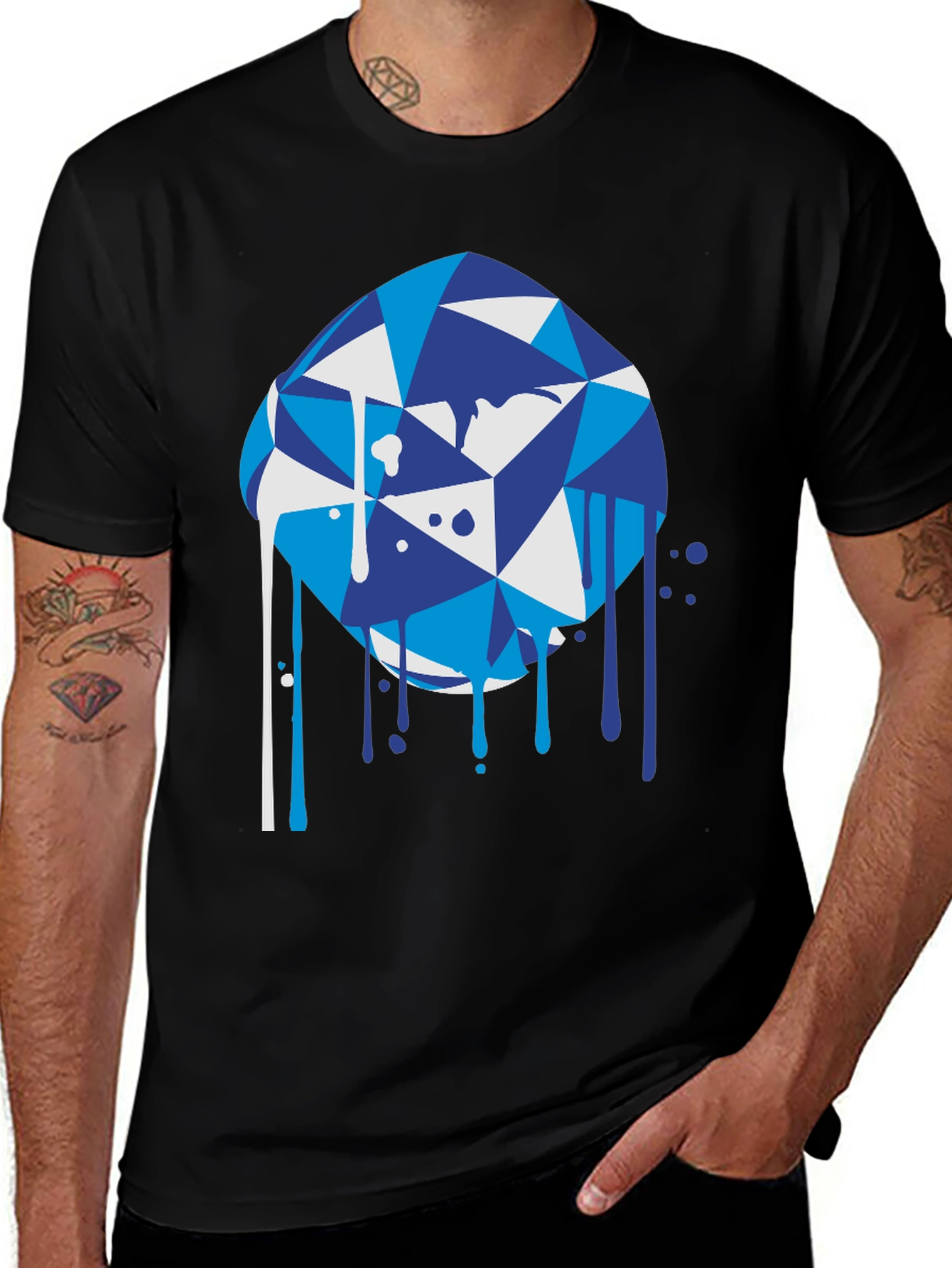 Variant 26 of Abstract Geometric Diamond Graphic Tee