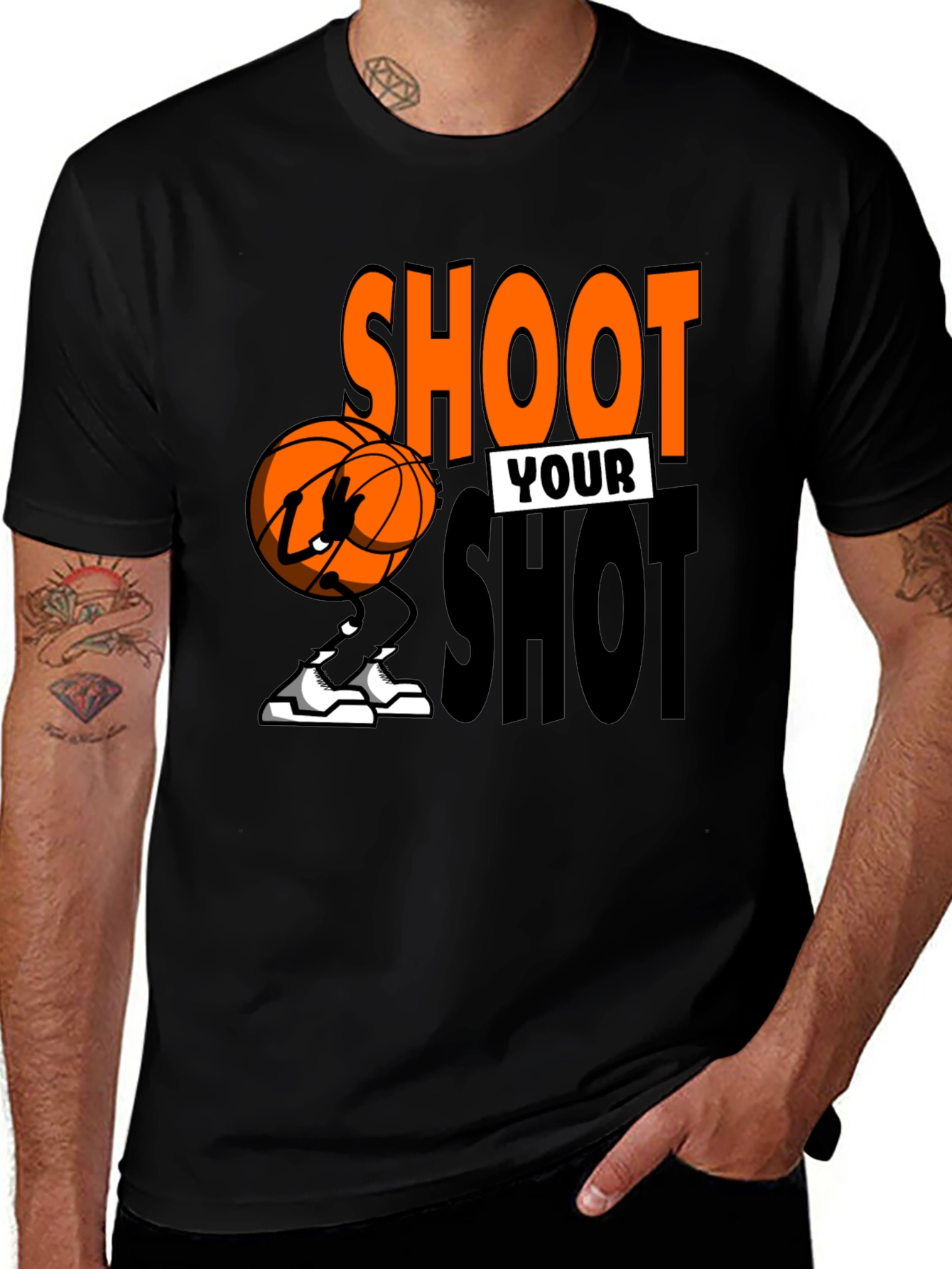 Variant 23 of Shoot Your Shot Basketball Graphic Tee
