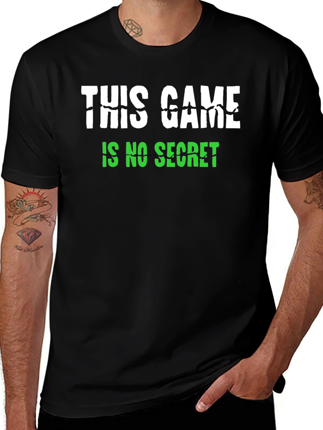 Variant 29 of This Game Is No Secret Black Graphic Tee