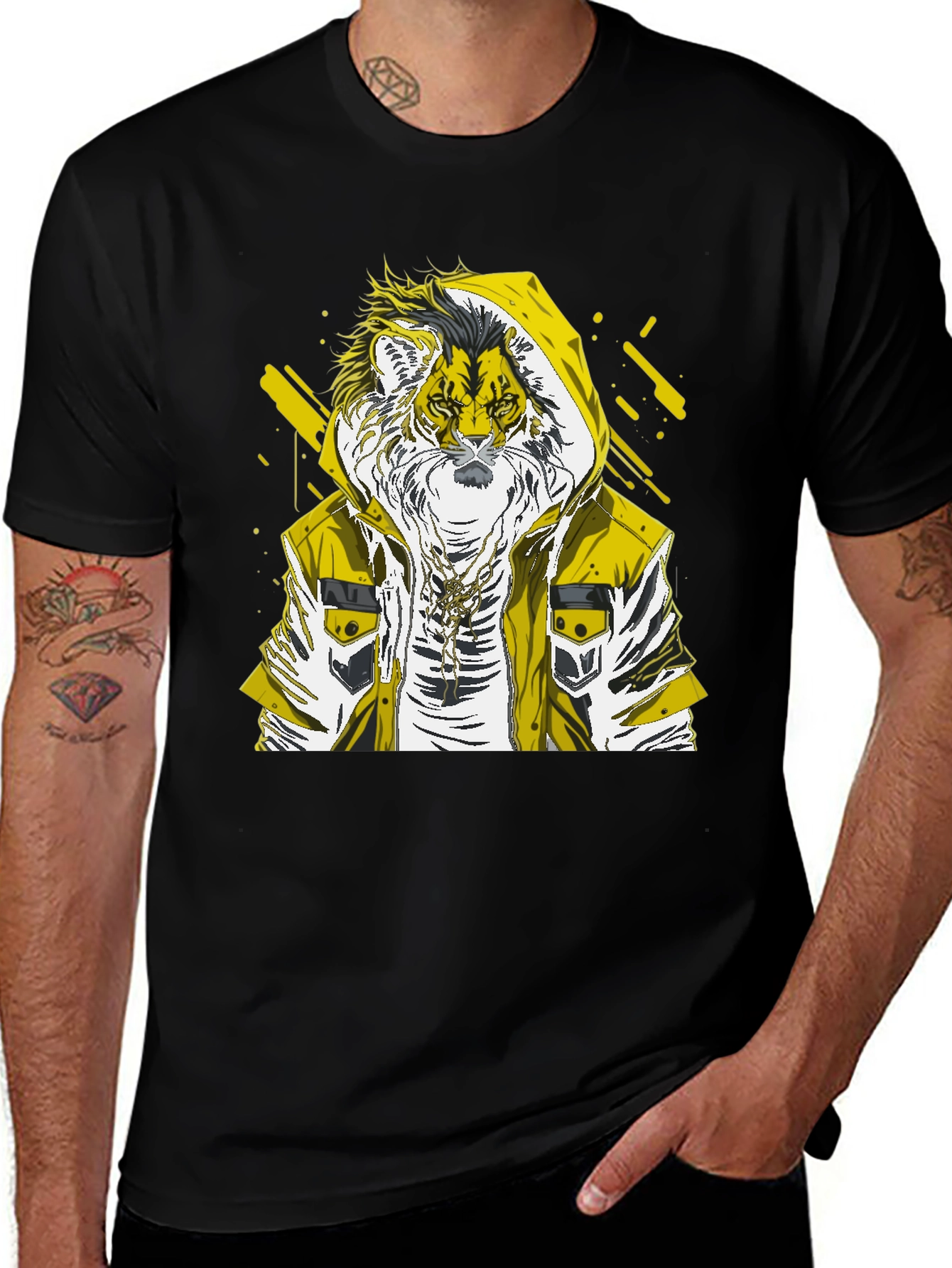Variant 5 of Tiger Graphic Print T-Shirt - Urban Style