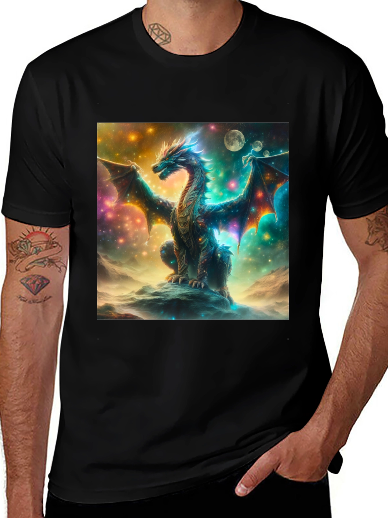 Variant 25 of Celestial Dragon Graphic T-Shirt