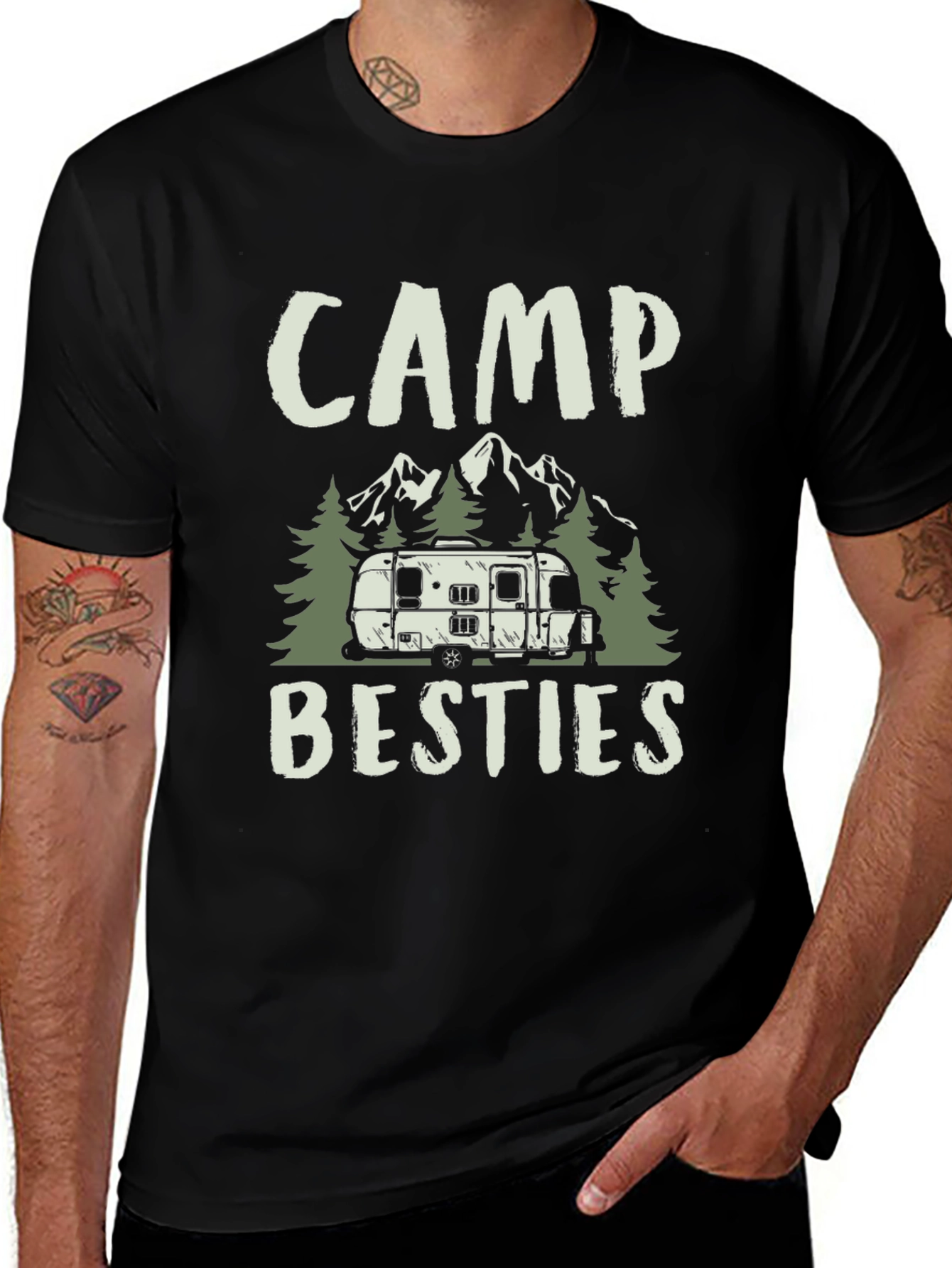 Camp Besties Graphic T-Shirt - Adventure Ready Tee