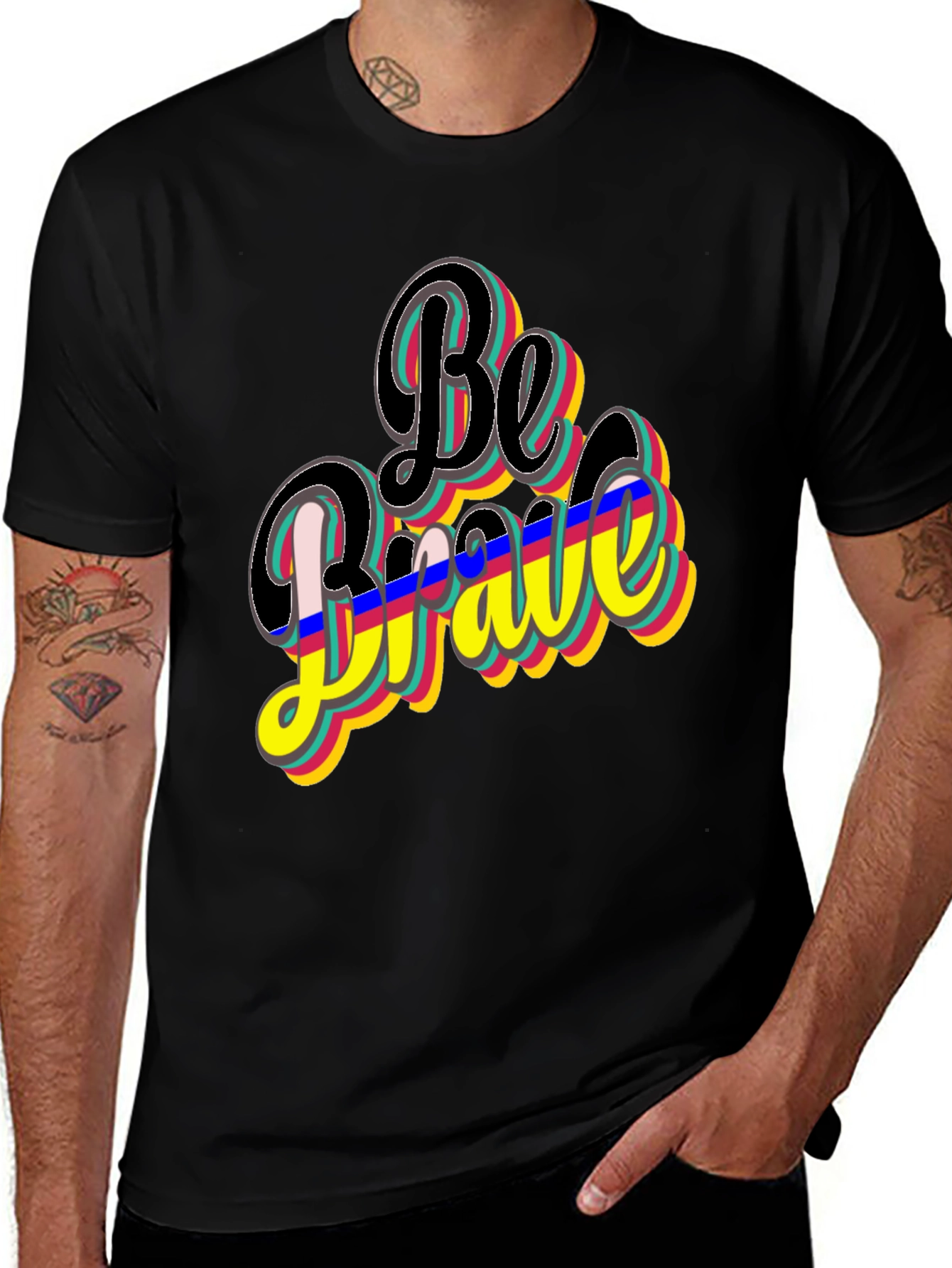 Variant 20 of Be Brave Graphic T-Shirt