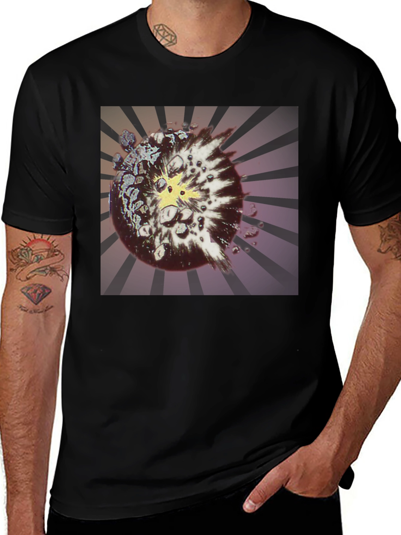 Variant 28 of Exploding Planet Graphic T-Shirt