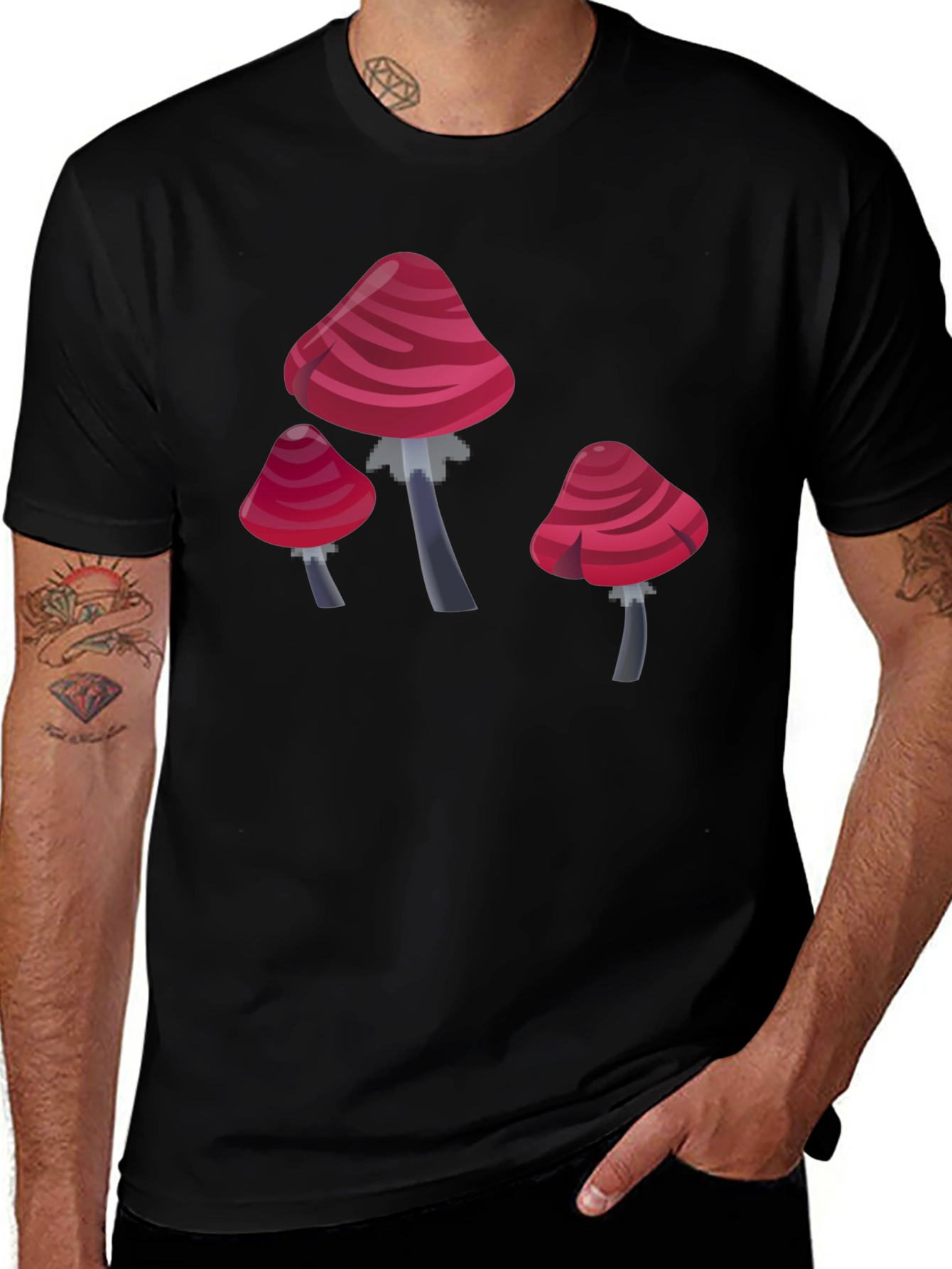 Variant 21 of Mushroom Graphic T-Shirt - Novelty Design