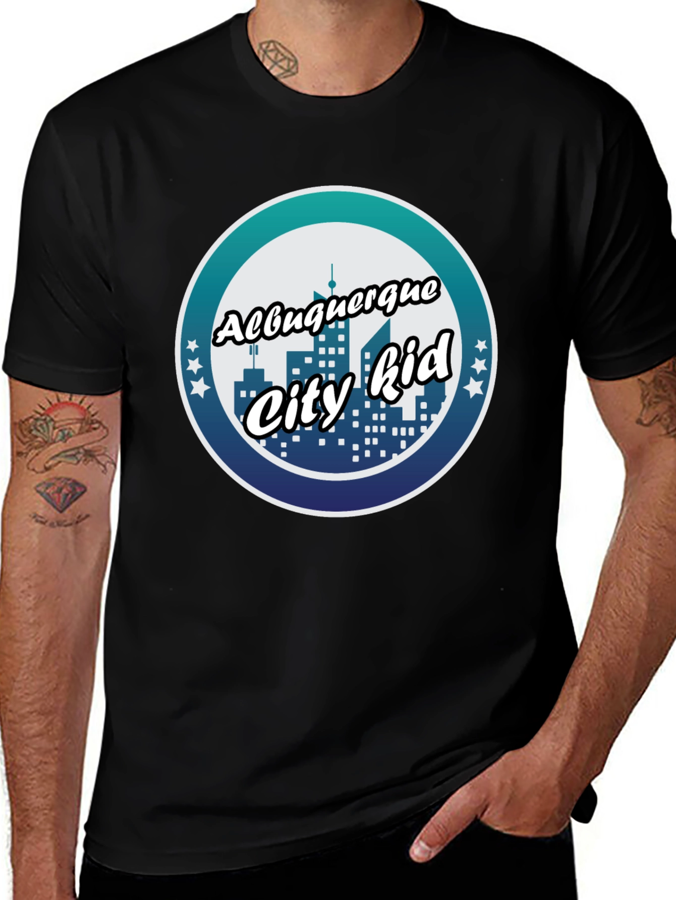 Albuquerque City Kid Black T-Shirt