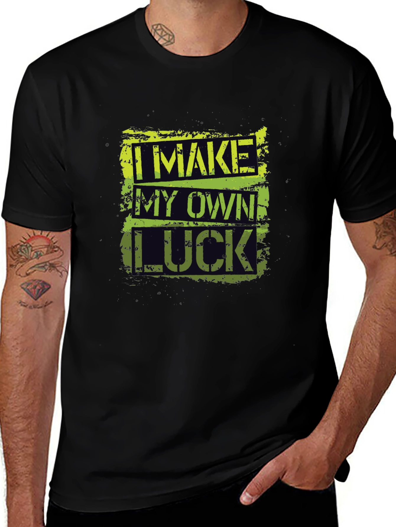 Variant 2 of Make My Own Luck Graphic T-Shirt